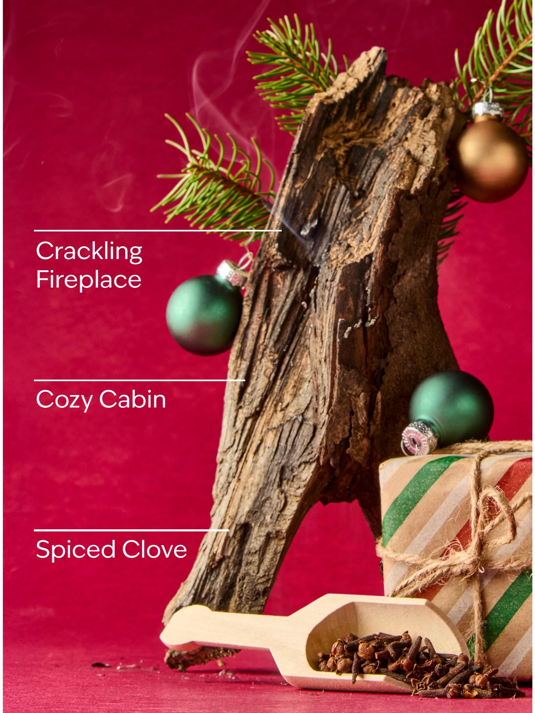 Christmas Cabin 3-Wick Candle 411g - Image 2 of 2
