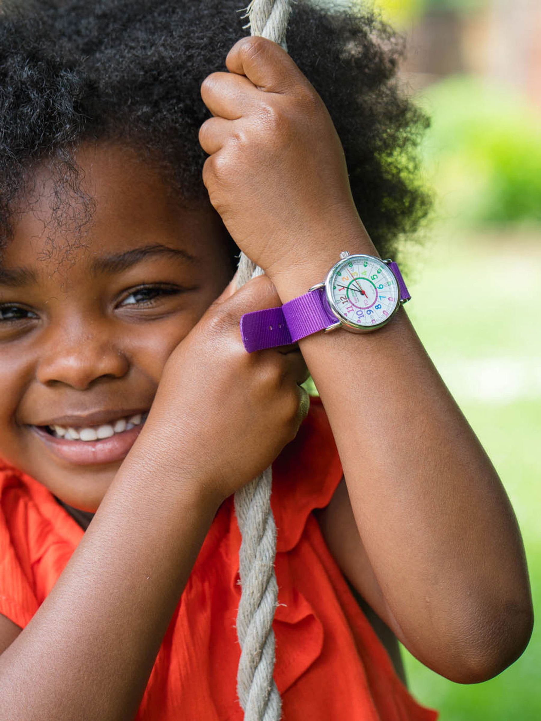 Purple EasyRead Time Teacher Children's Wrist Watch - Image 1 of 5