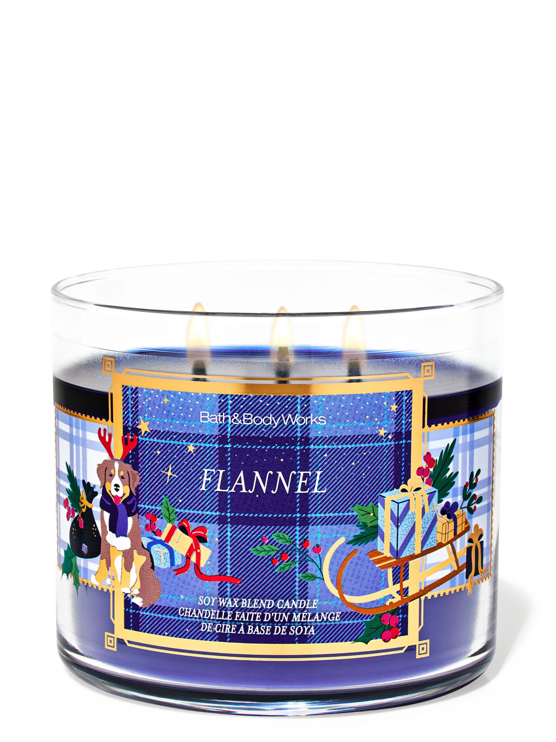Flannel 3-Wick Candle 411g - Image 1 of 2 Flannel 3-Wick Candle 411g - Image 1 of 2
