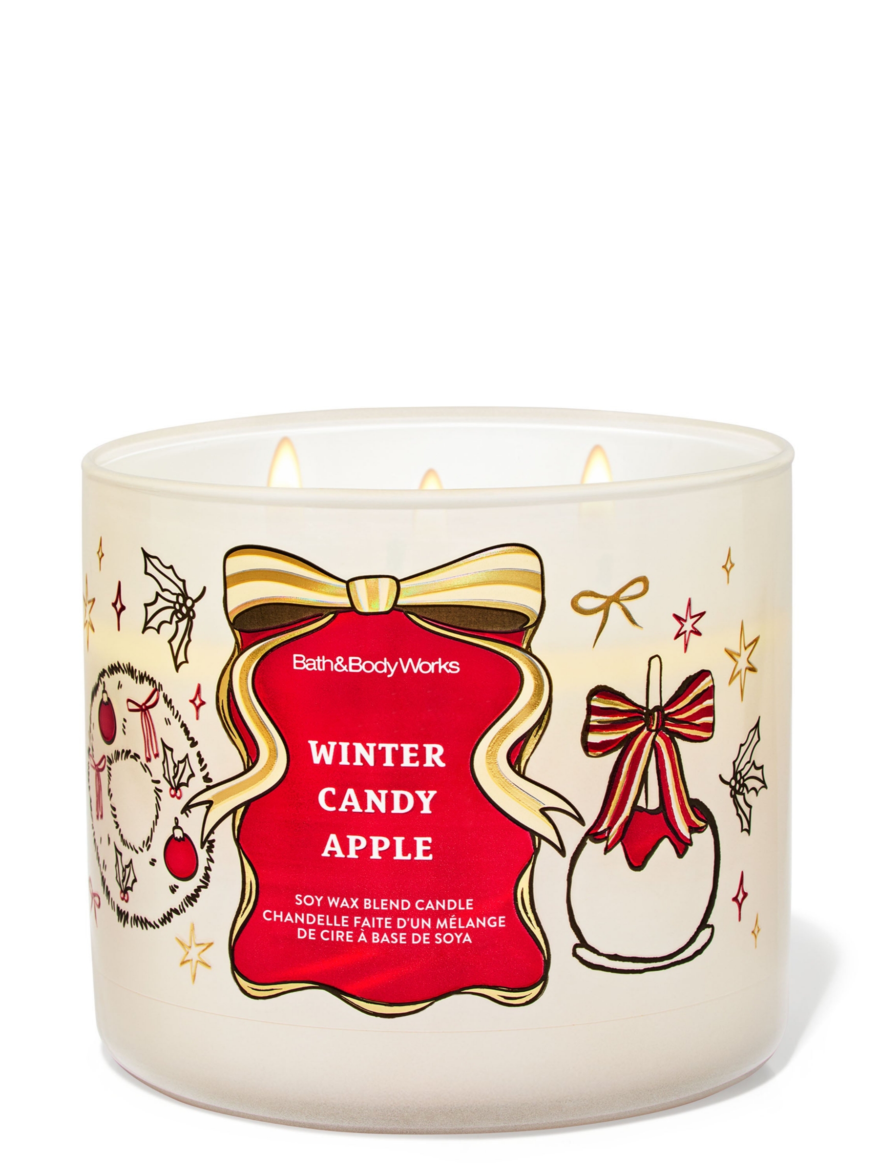 Winter Candy Apple 3-Wick Candle 411g - Image 1 of 2