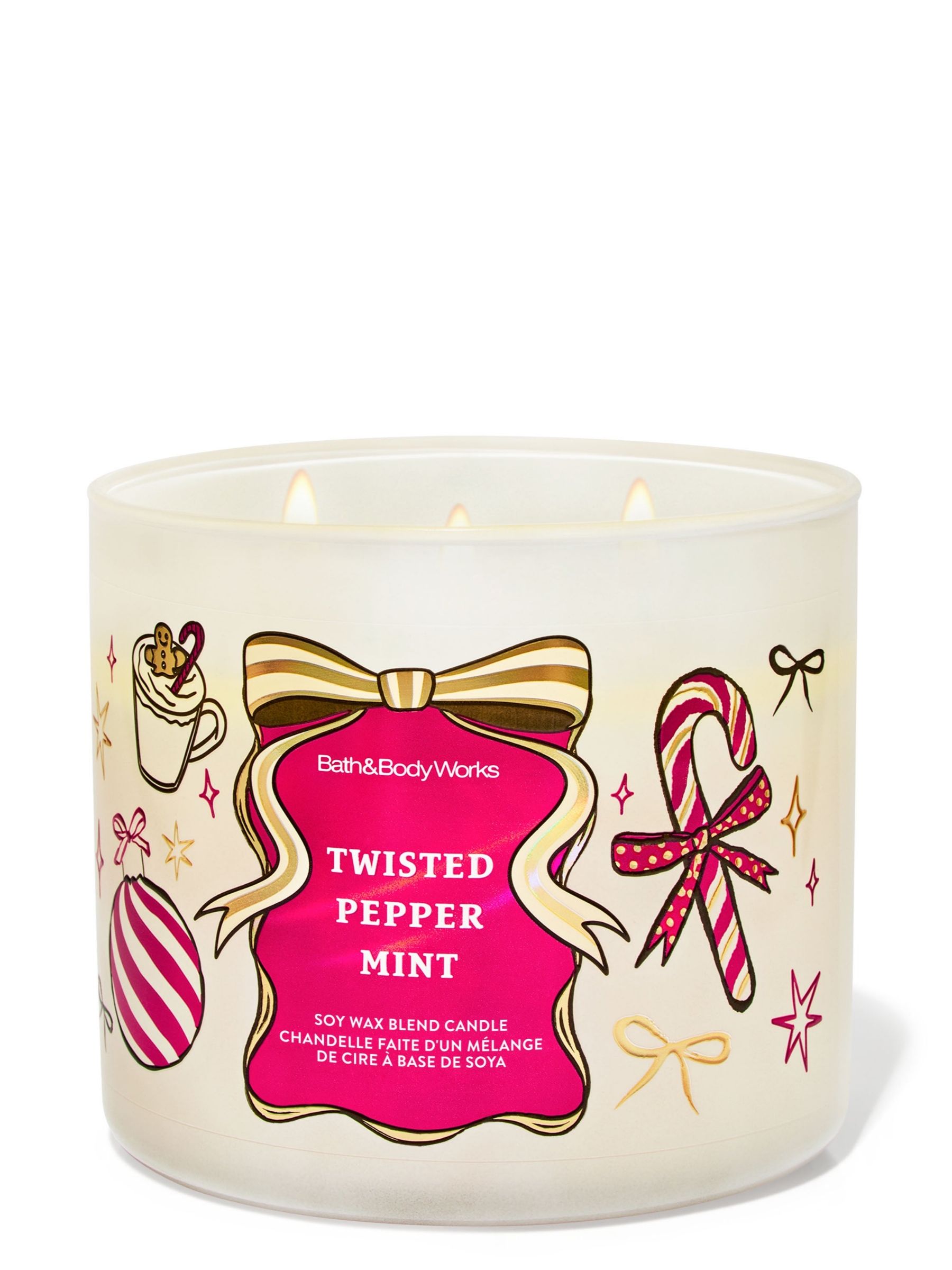 Twisted Peppermint 3-Wick Candle 411g 3 Wick - Image 1 of 2