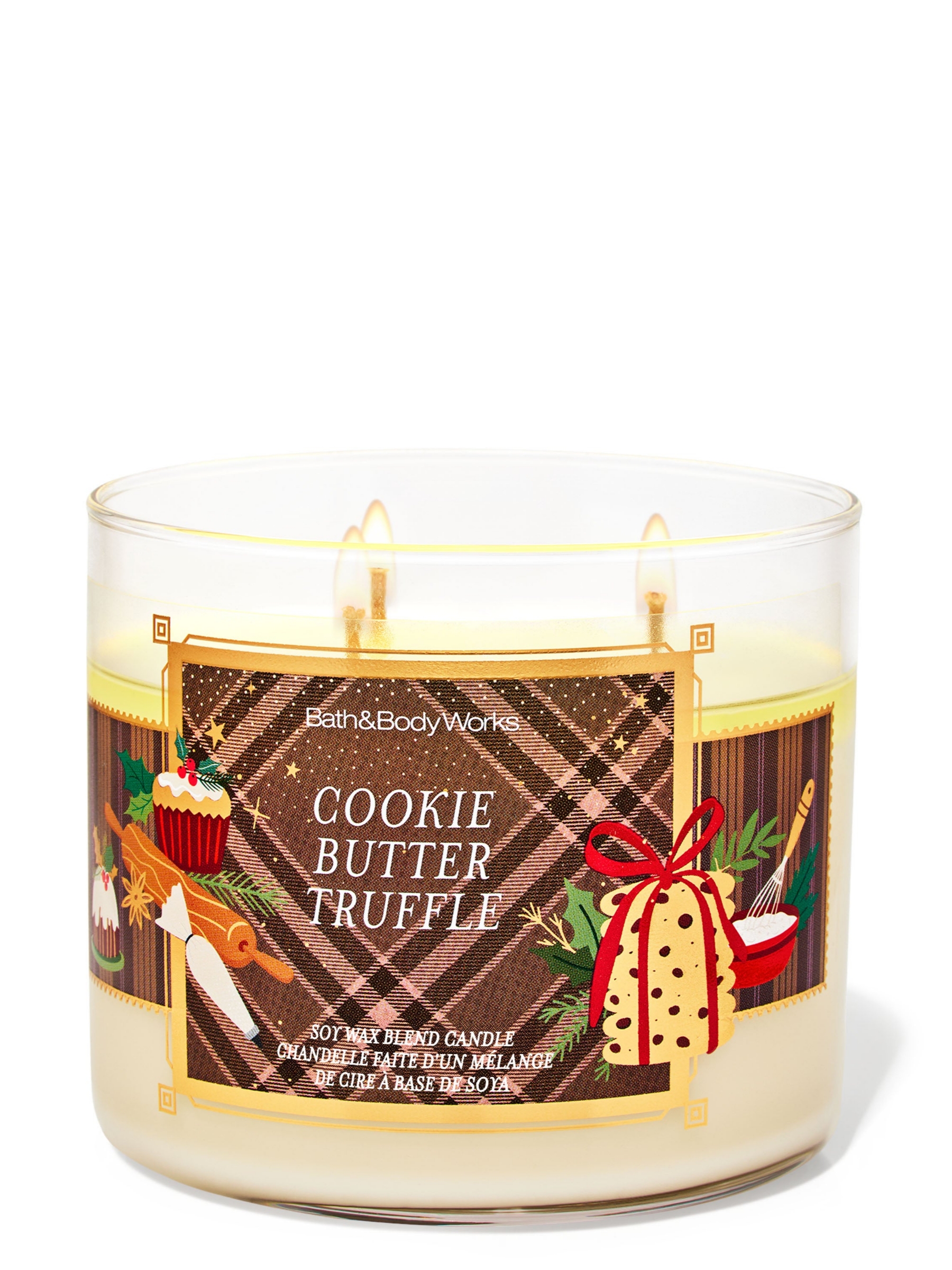 Cookie Butter Truffle 3-Wick Candle 411g - Image 1 of 2 Cookie Butter Truffle 3-Wick Candle 411g - Image 1 of 2