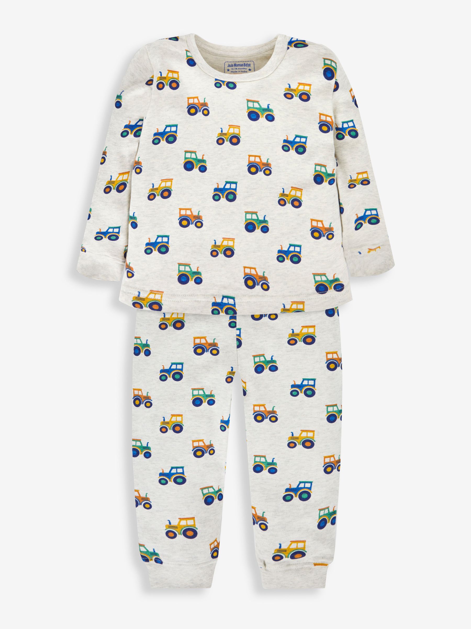 Natural Boys' 2-Pack Tractor Jersey Pyjamas - Image 3 of 11