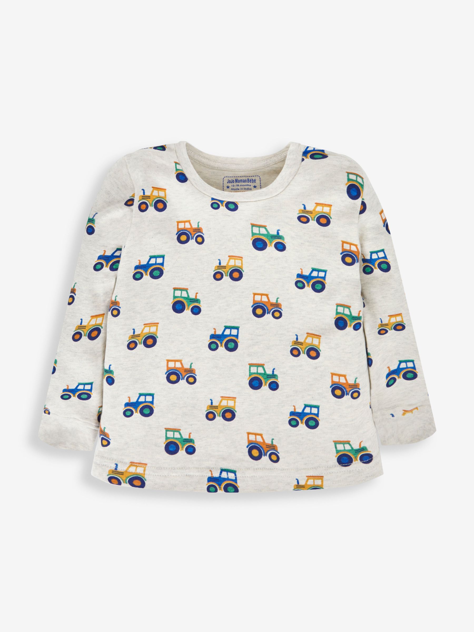 Natural Boys' 2-Pack Tractor Jersey Pyjamas - Image 6 of 11