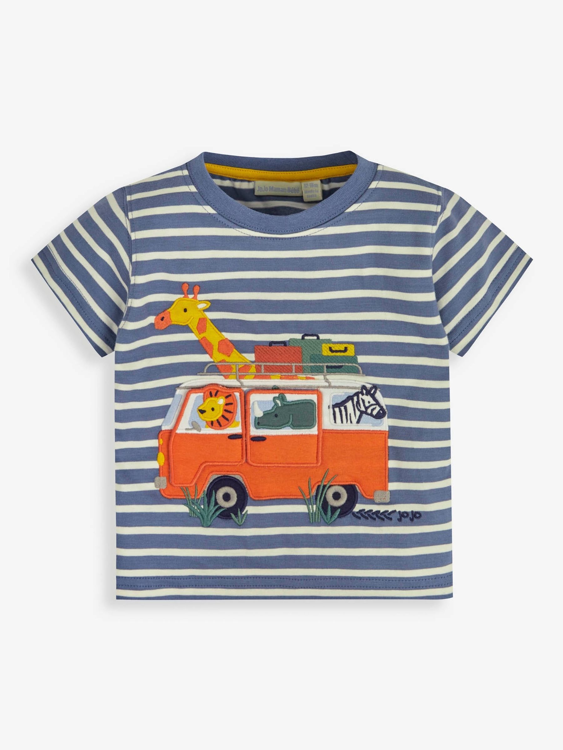 Indigo Stripe Safari Appliqué T-Shirt - Image 1 of 3