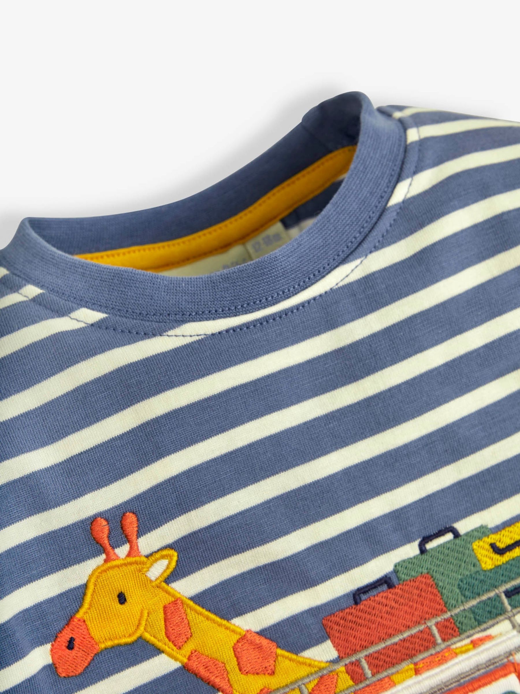 Indigo Stripe Safari Appliqué T-Shirt - Image 2 of 3