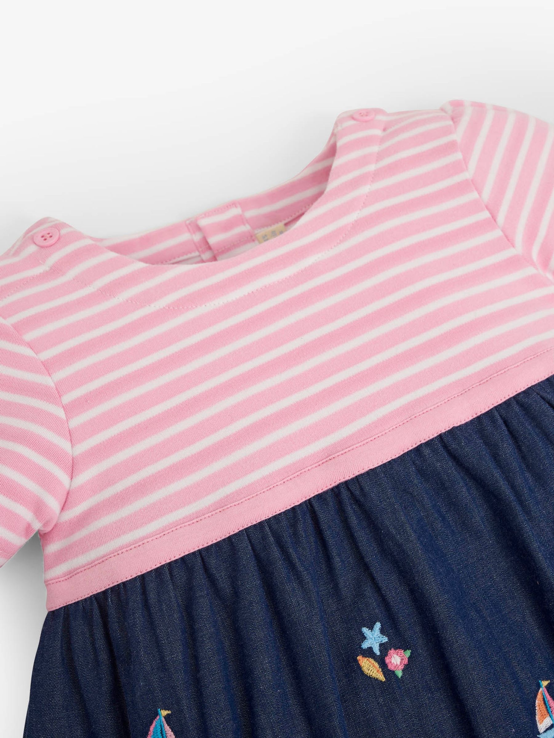 Chambray Girls' Chambray Sailboat Embroidered Mix & Match Dress - Image 2 of 4