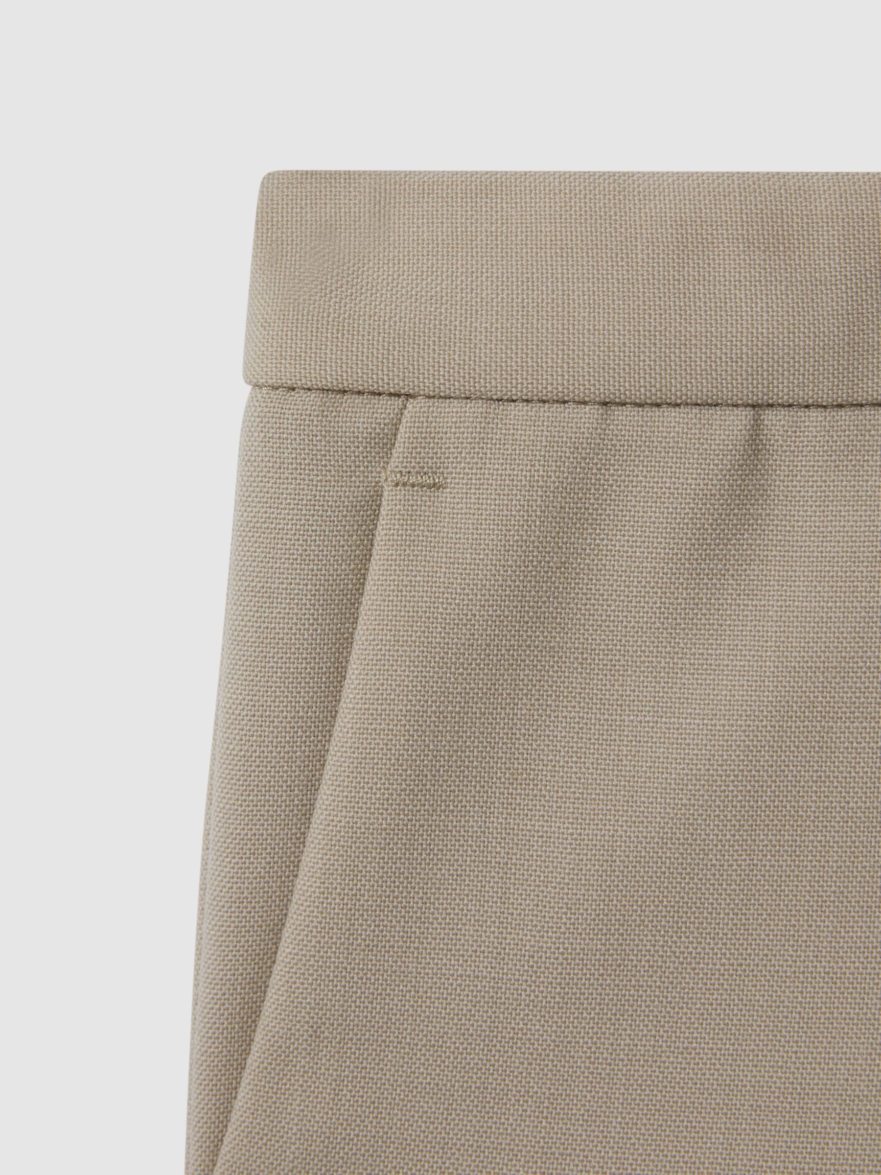 Wool Side Adjusters Trousers in Stone - Image 4 of 4