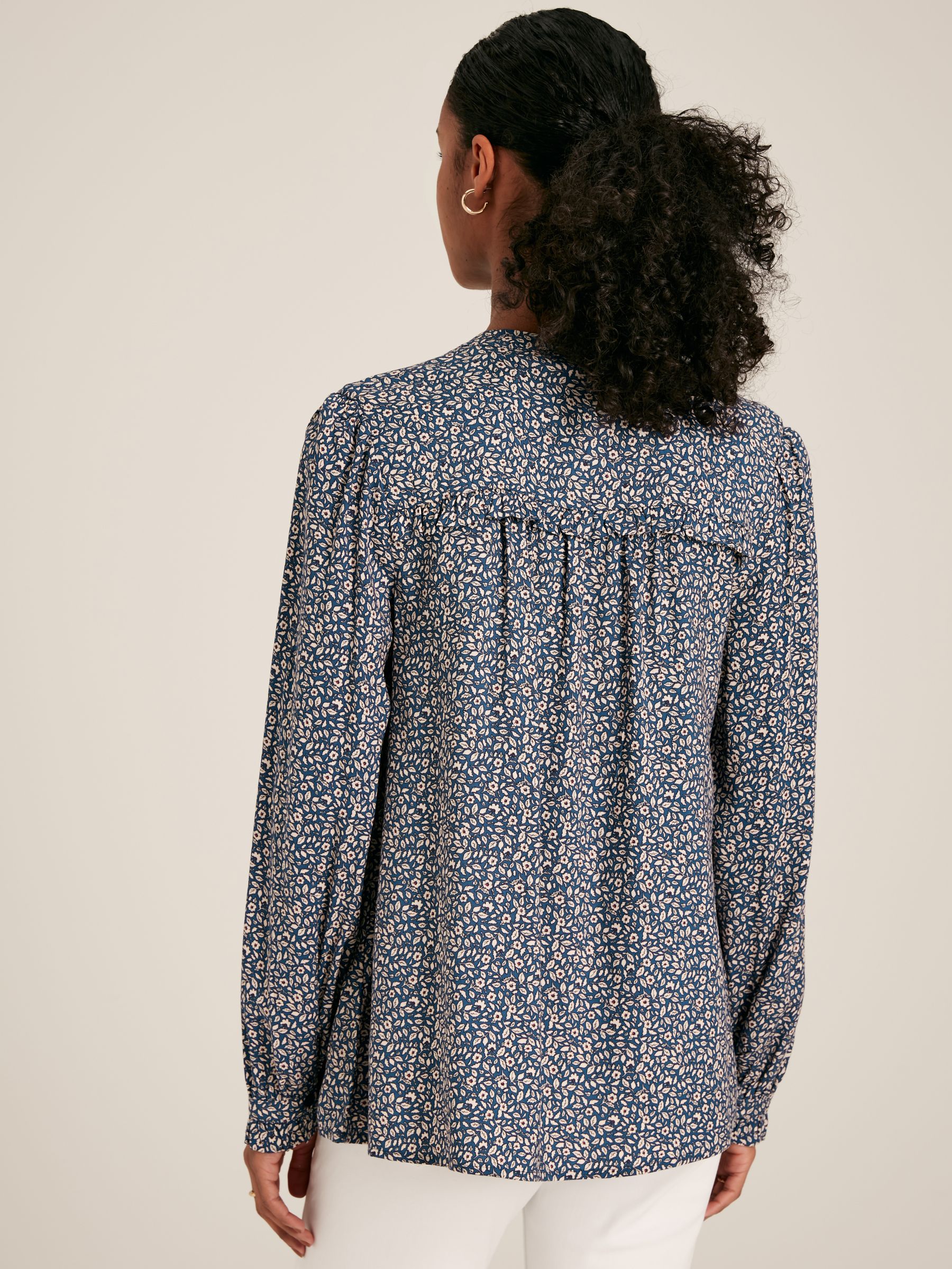 Emsley Blue Floral Long Sleeve Blouse - Image 2 of 6