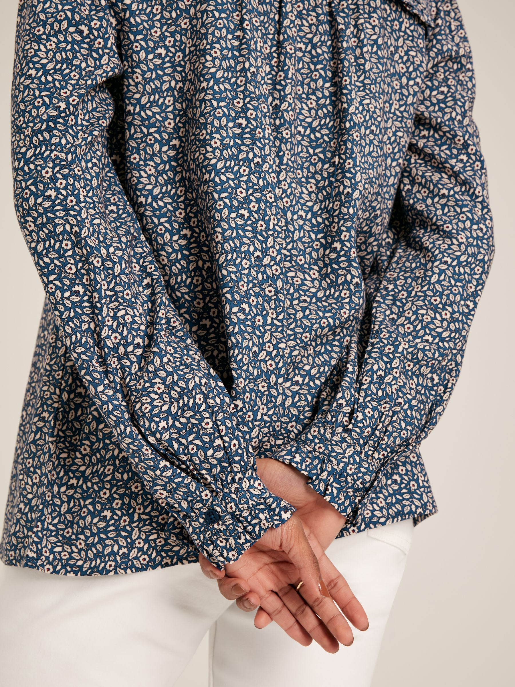 Emsley Blue Floral Long Sleeve Blouse - Image 5 of 6