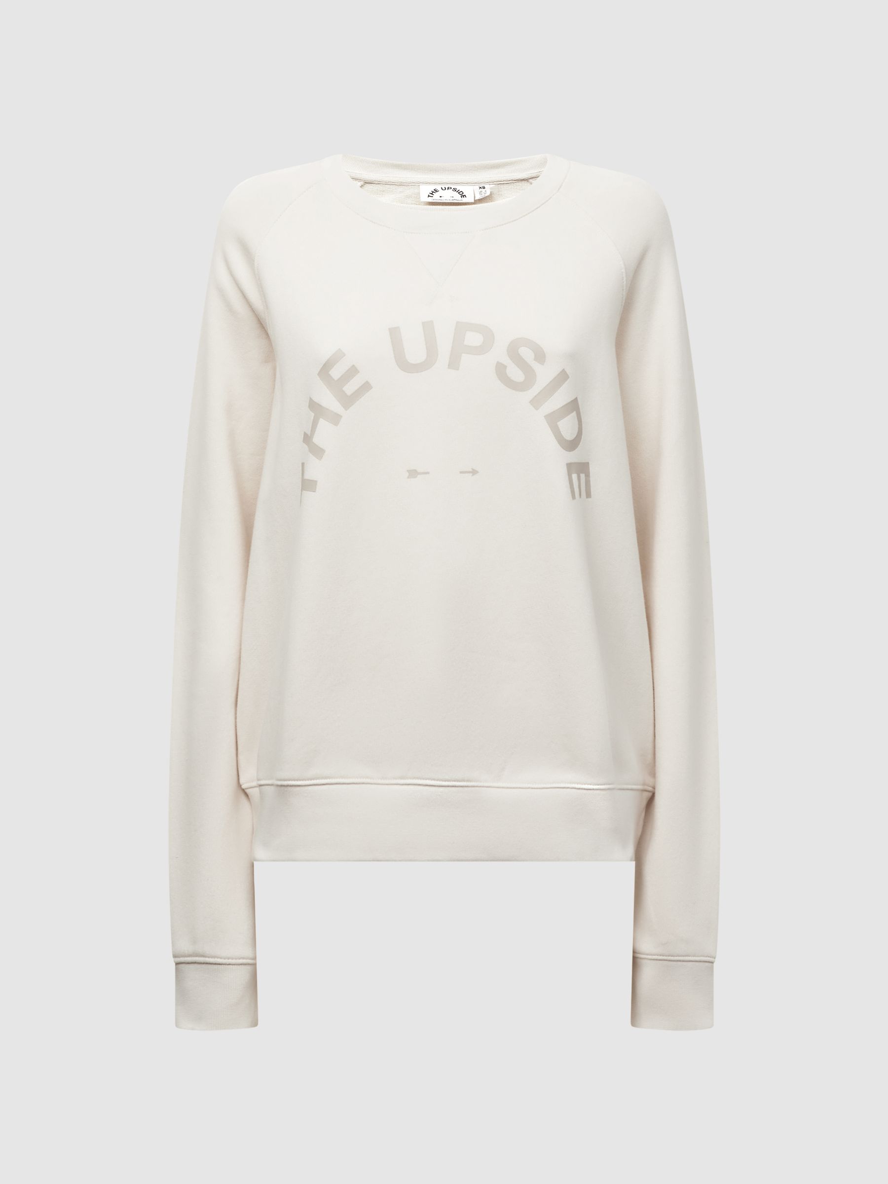 The Upside Crew Neck Jumper in Natural - Image 2 of 7