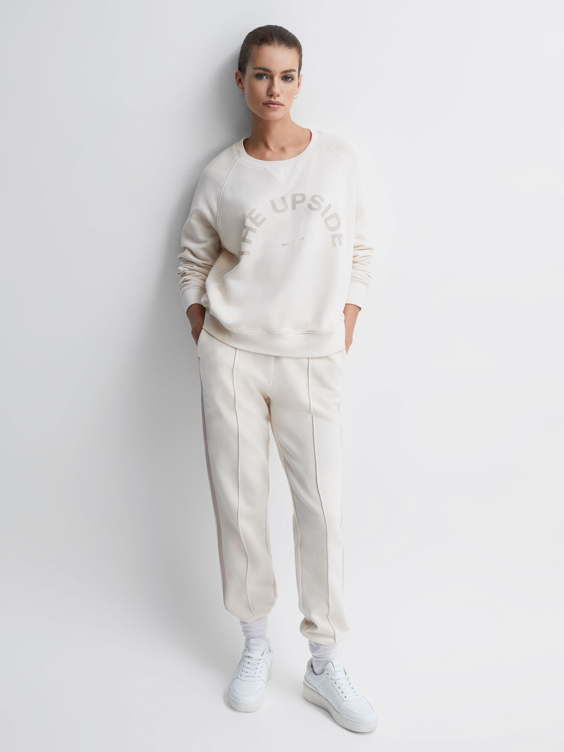 The Upside Crew Neck Jumper in Natural - Image 7 of 7
