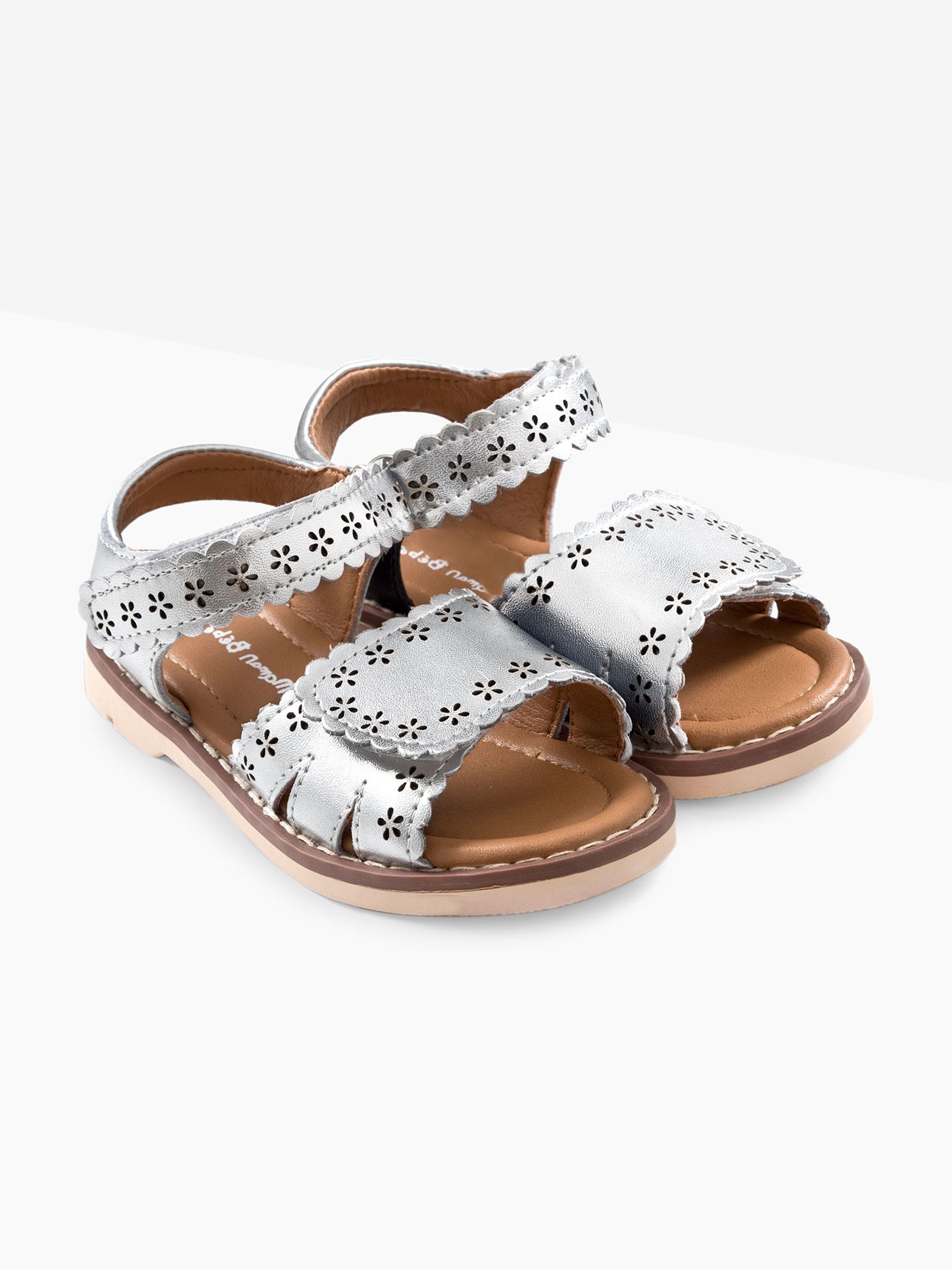 Silver Pretty Leather Sandals - Image 1 of 1