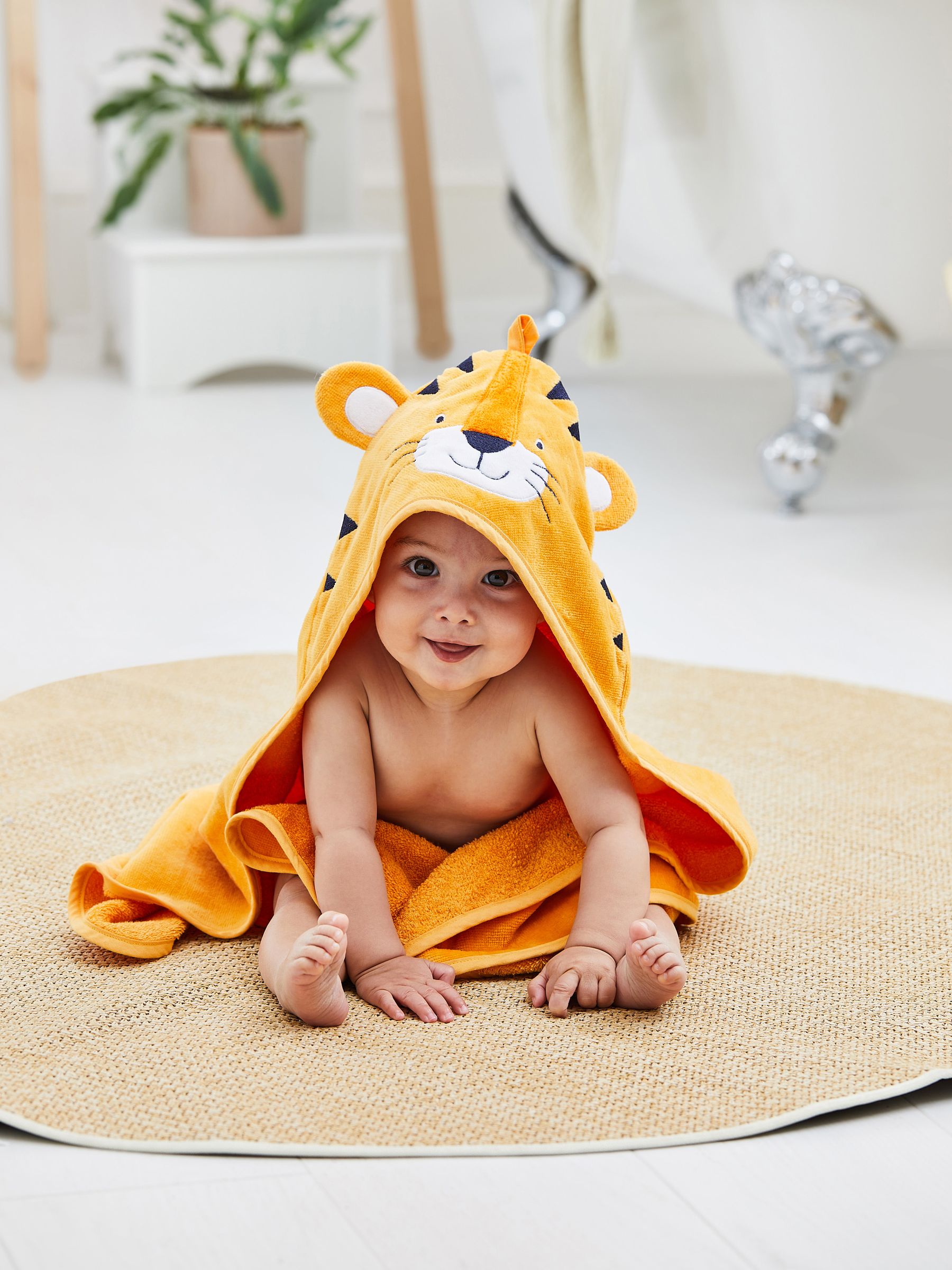 Tiger Character Hooded Towel - Image 1 of 4