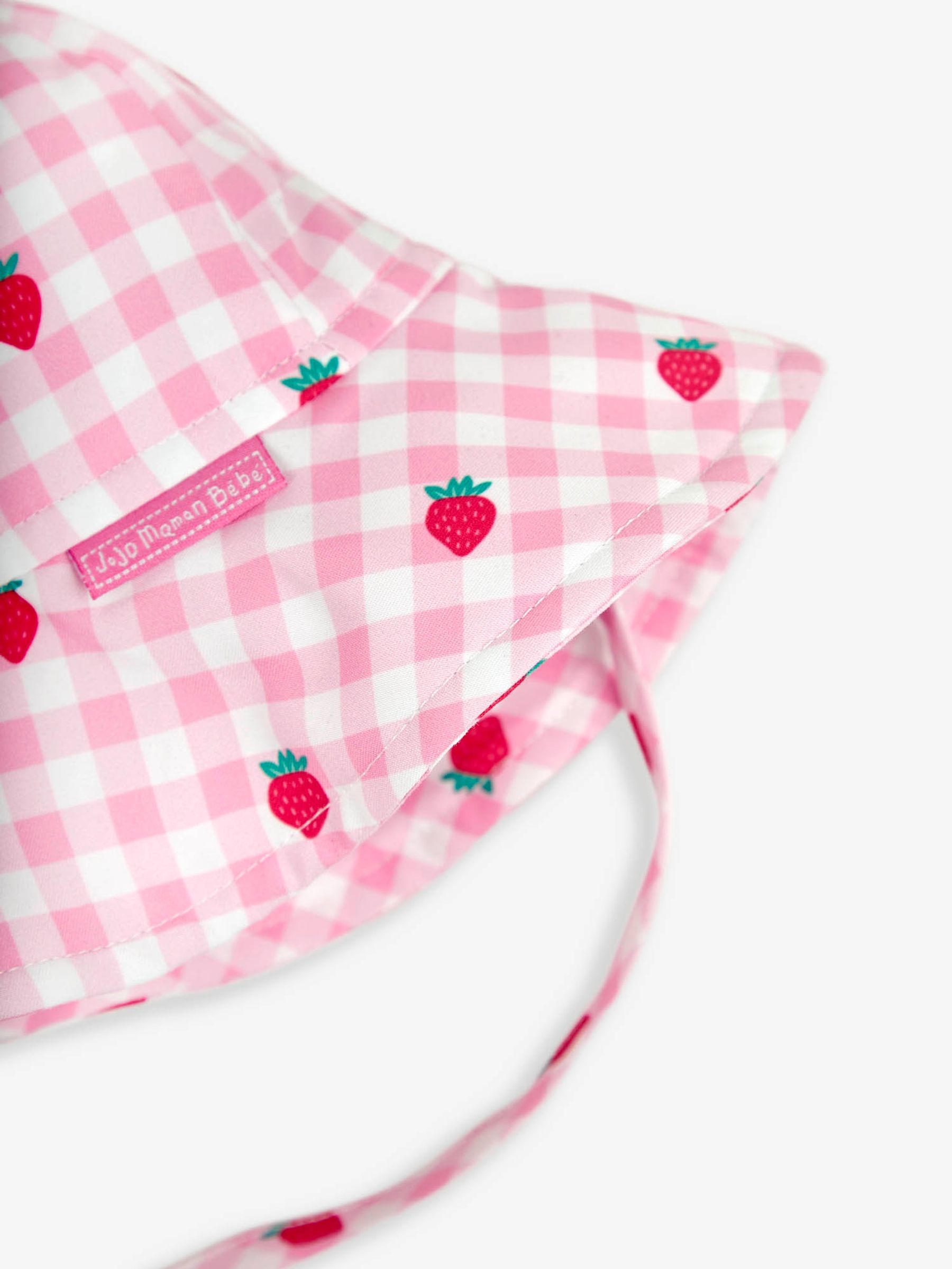 Pink Strawberry UPF 50 Floppy Sun Hat - Image 4 of 4