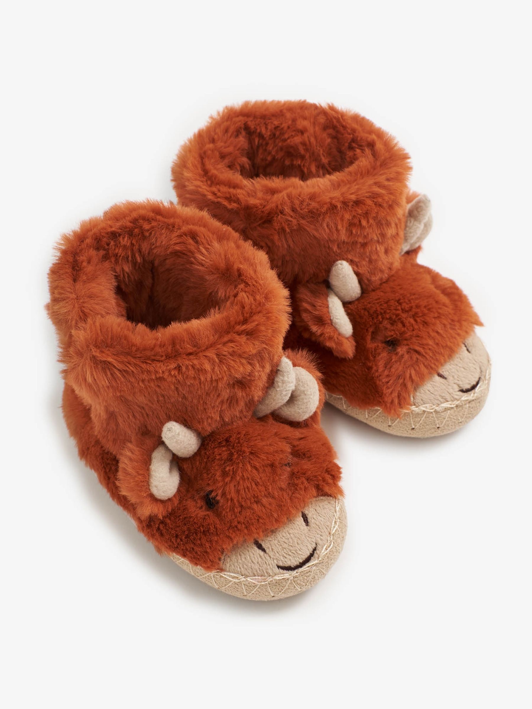 Rust Boys' Highland Cow Slipper Boots - Image 3 of 6