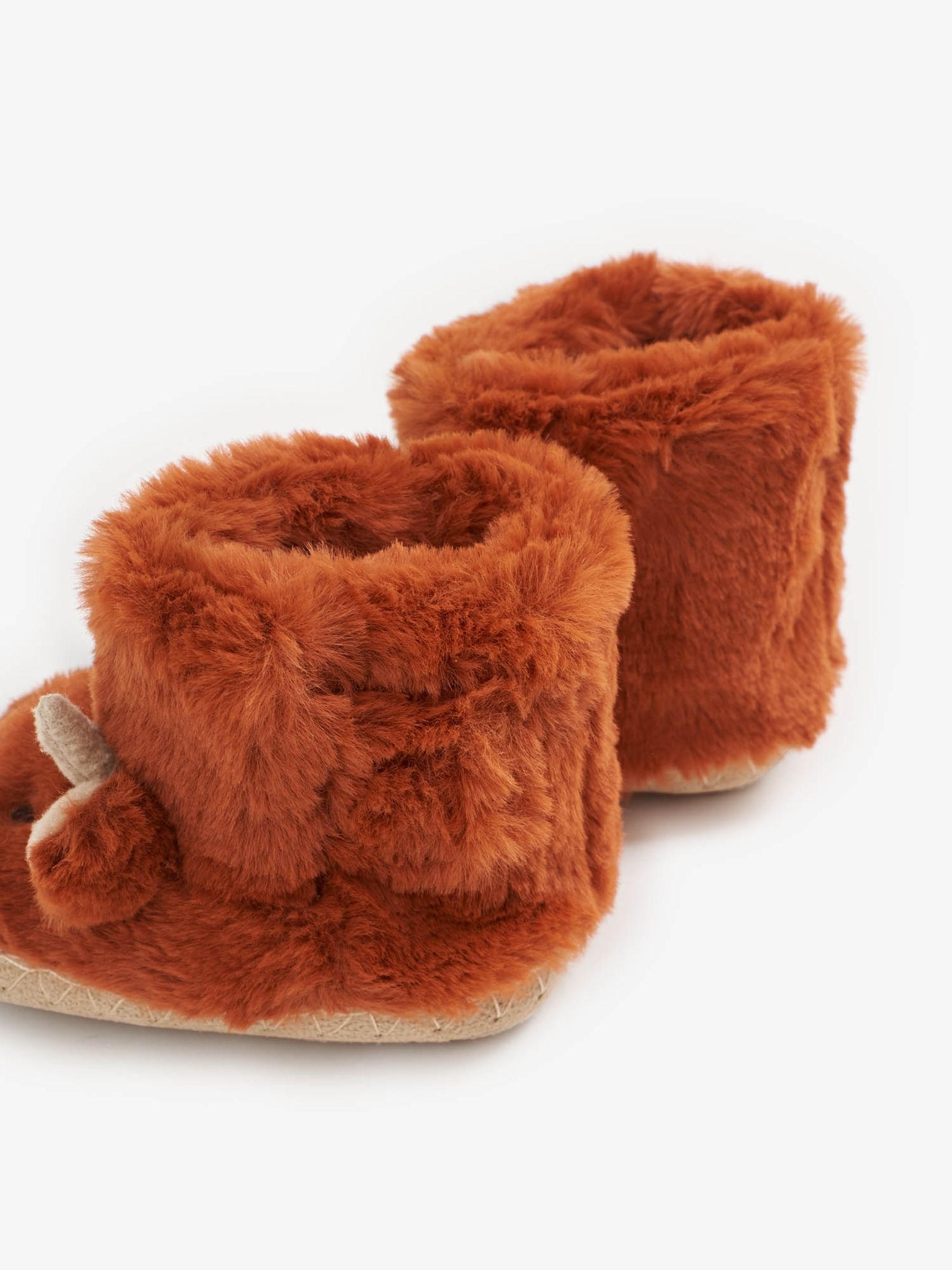 Rust Boys' Highland Cow Slipper Boots - Image 5 of 6