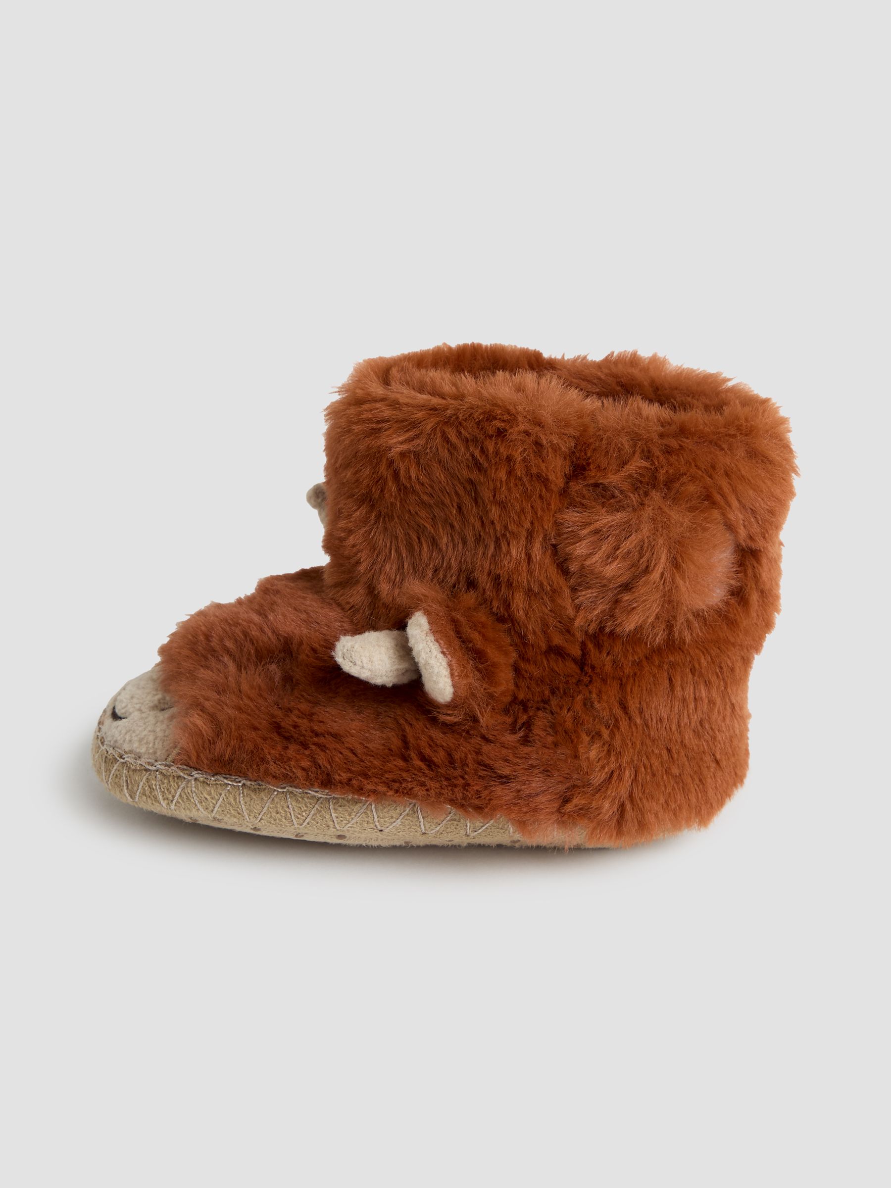 Rust Boys' Highland Cow Slipper Boots - Image 6 of 6