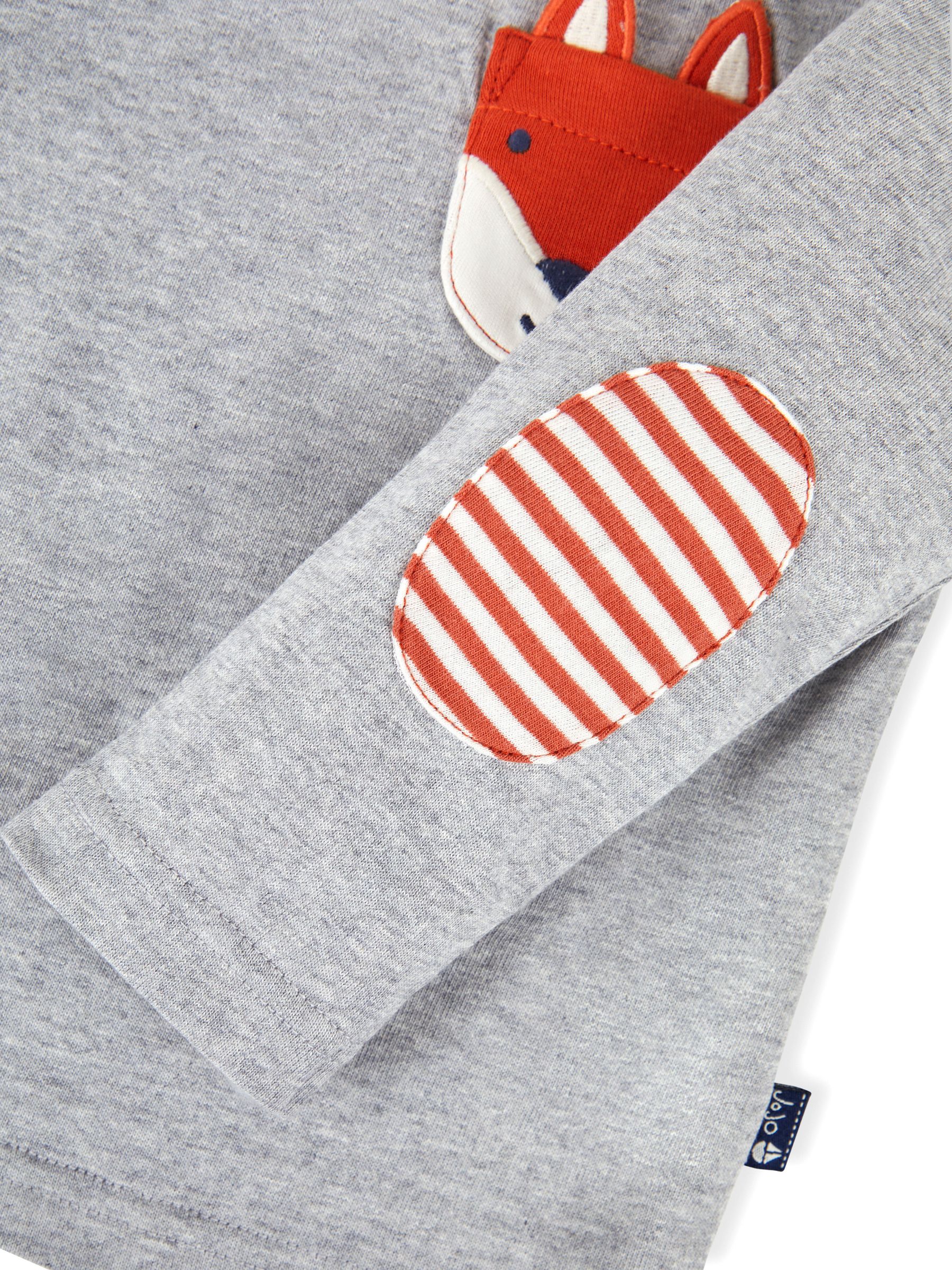 Marl Grey Boys' Fox Appliqué Pocket Top - Image 3 of 3