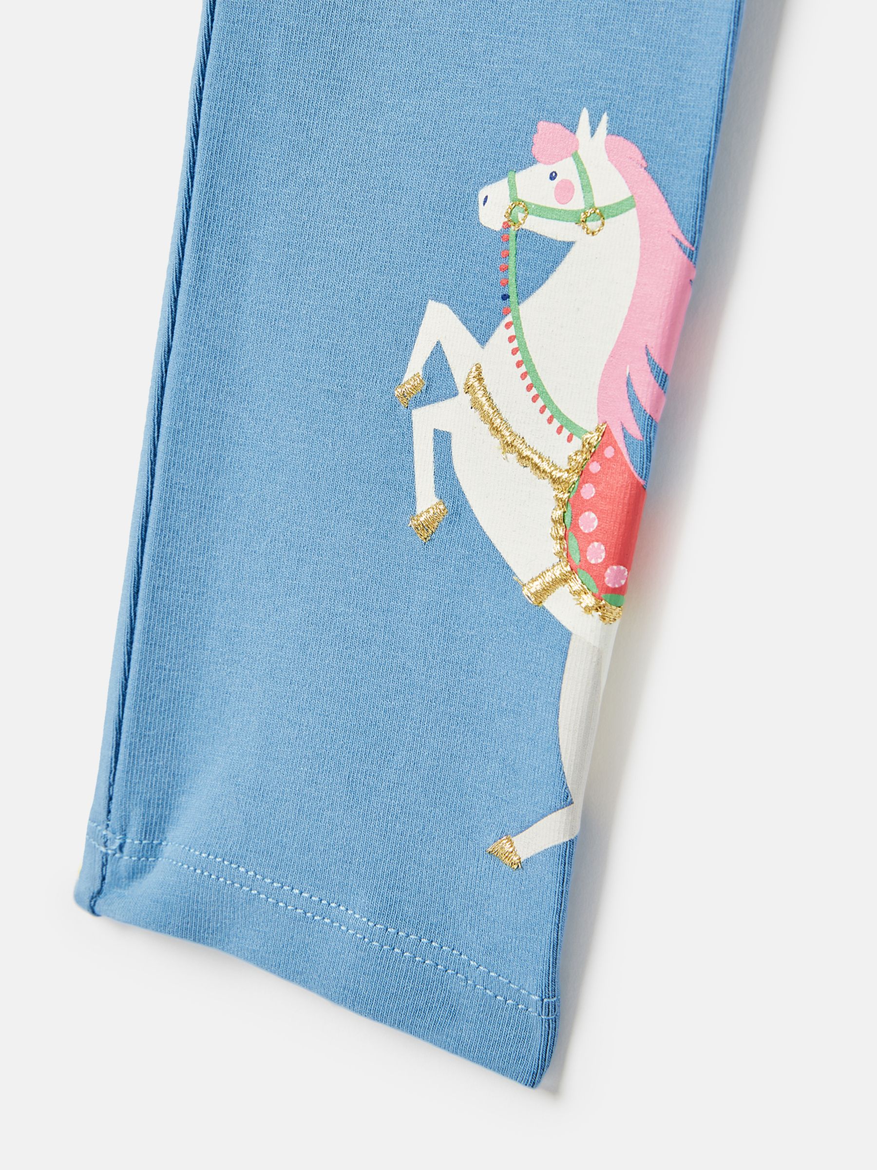 Emilia Luxe Blue Artwork Leggings - Image 4 of 5
