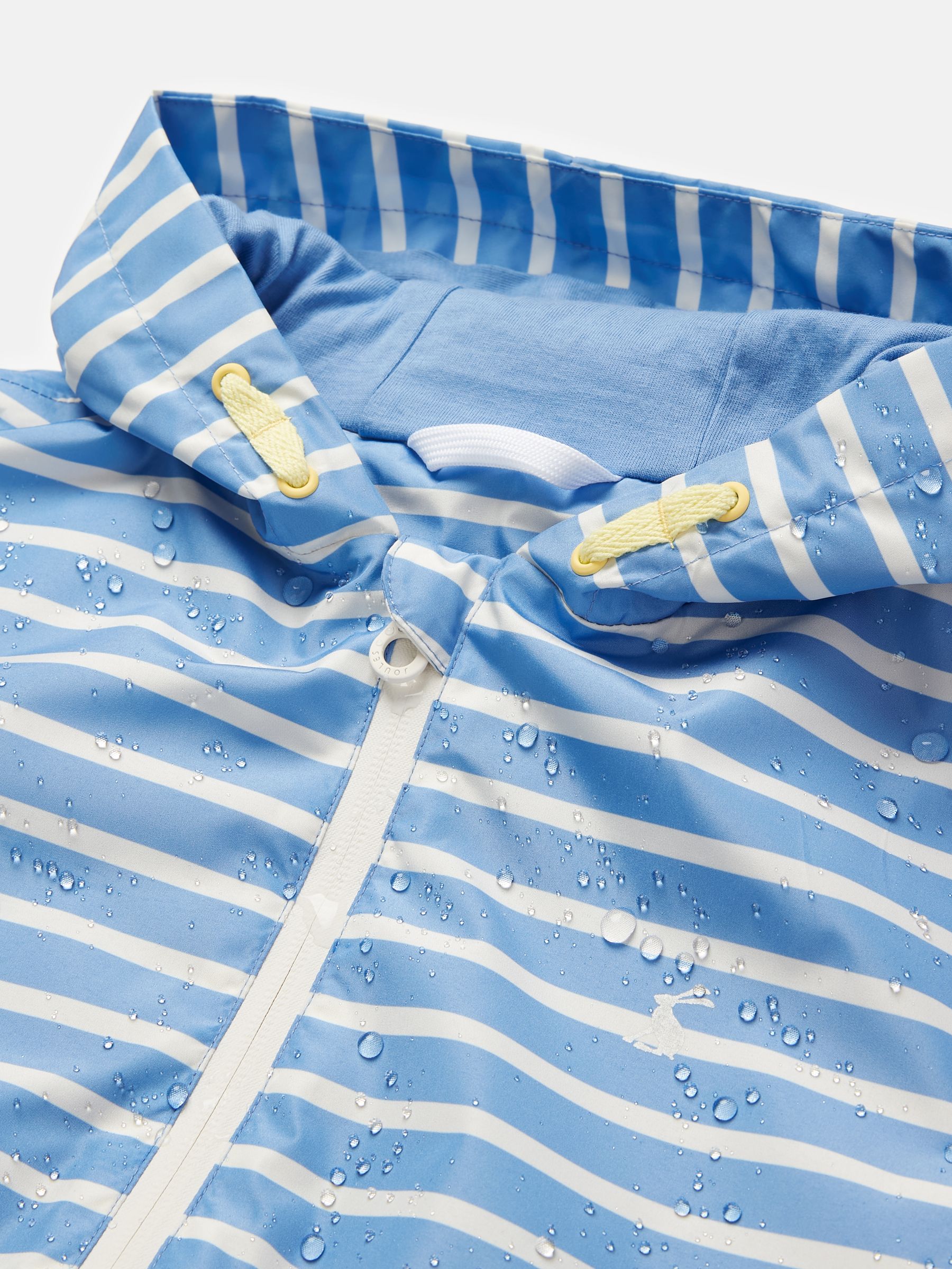 Kids' Windbreaker Blue & White Striped Waterproof Raincoat - Image 5 of 5