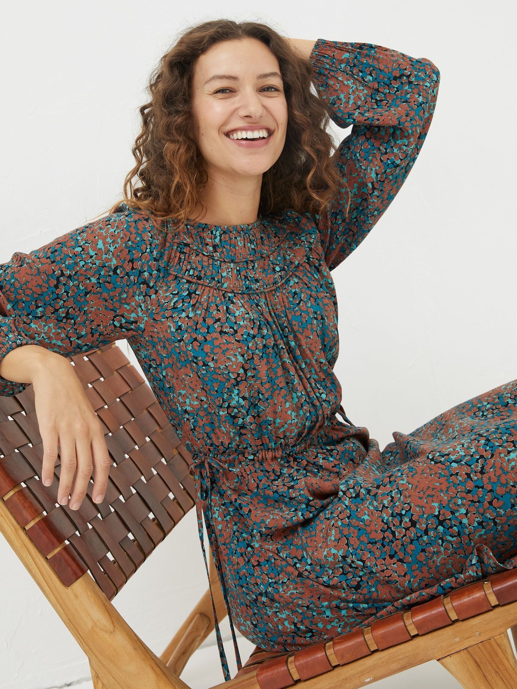 Black Taylor Textured Spot Dress - Image 3 of 5