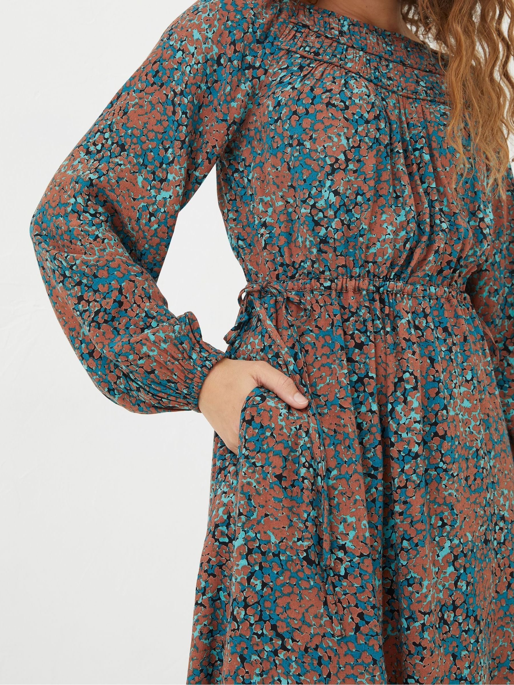 Black Taylor Textured Spot Dress - Image 4 of 5