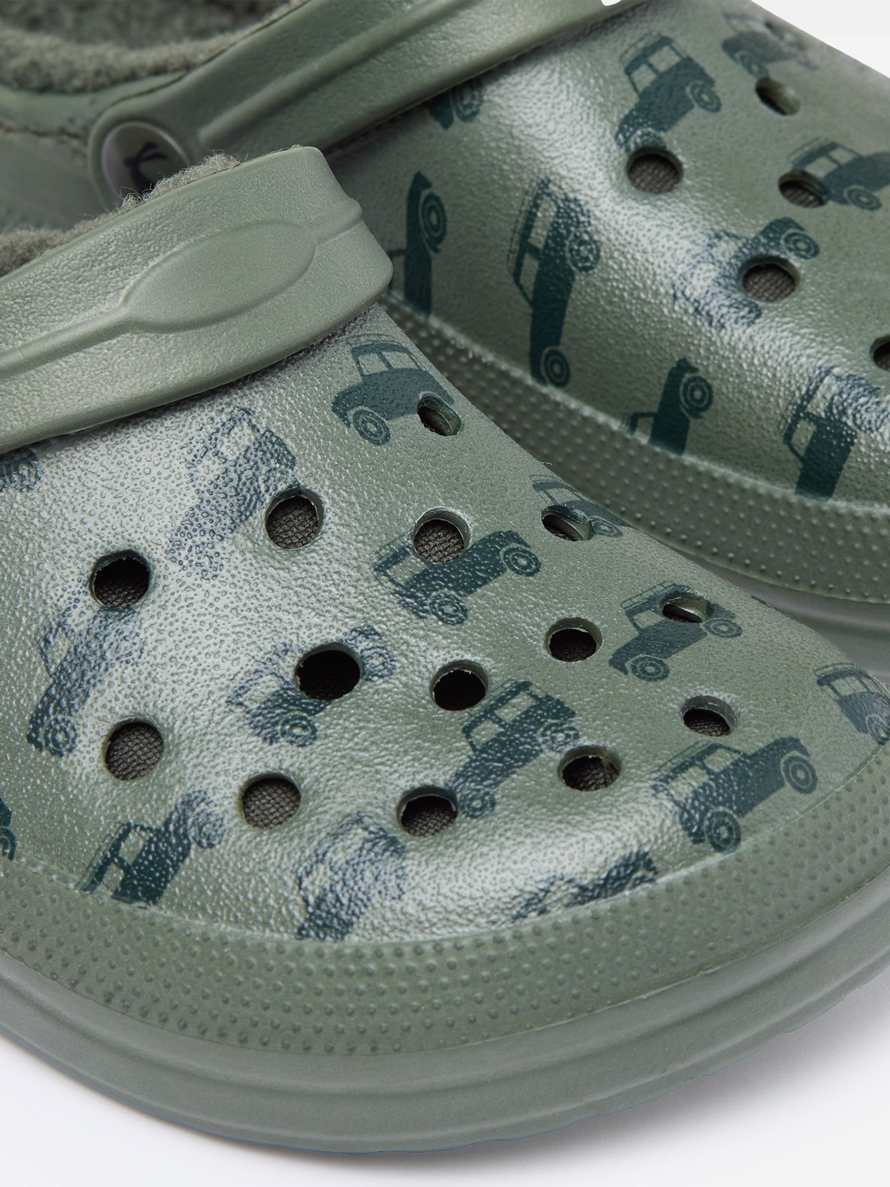 Boys' Winter Poole Khaki Green Clogs - Image 6 of 6