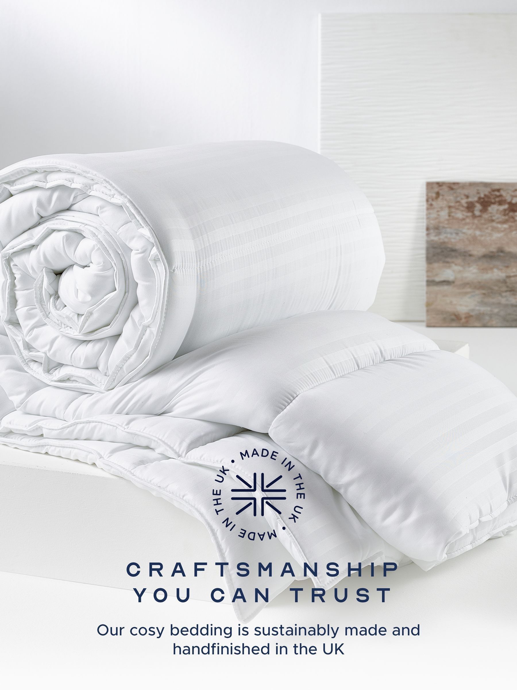 Snuggledown White Classic Soft Touch 10.5 Tog Duvet - Image 5 of 9