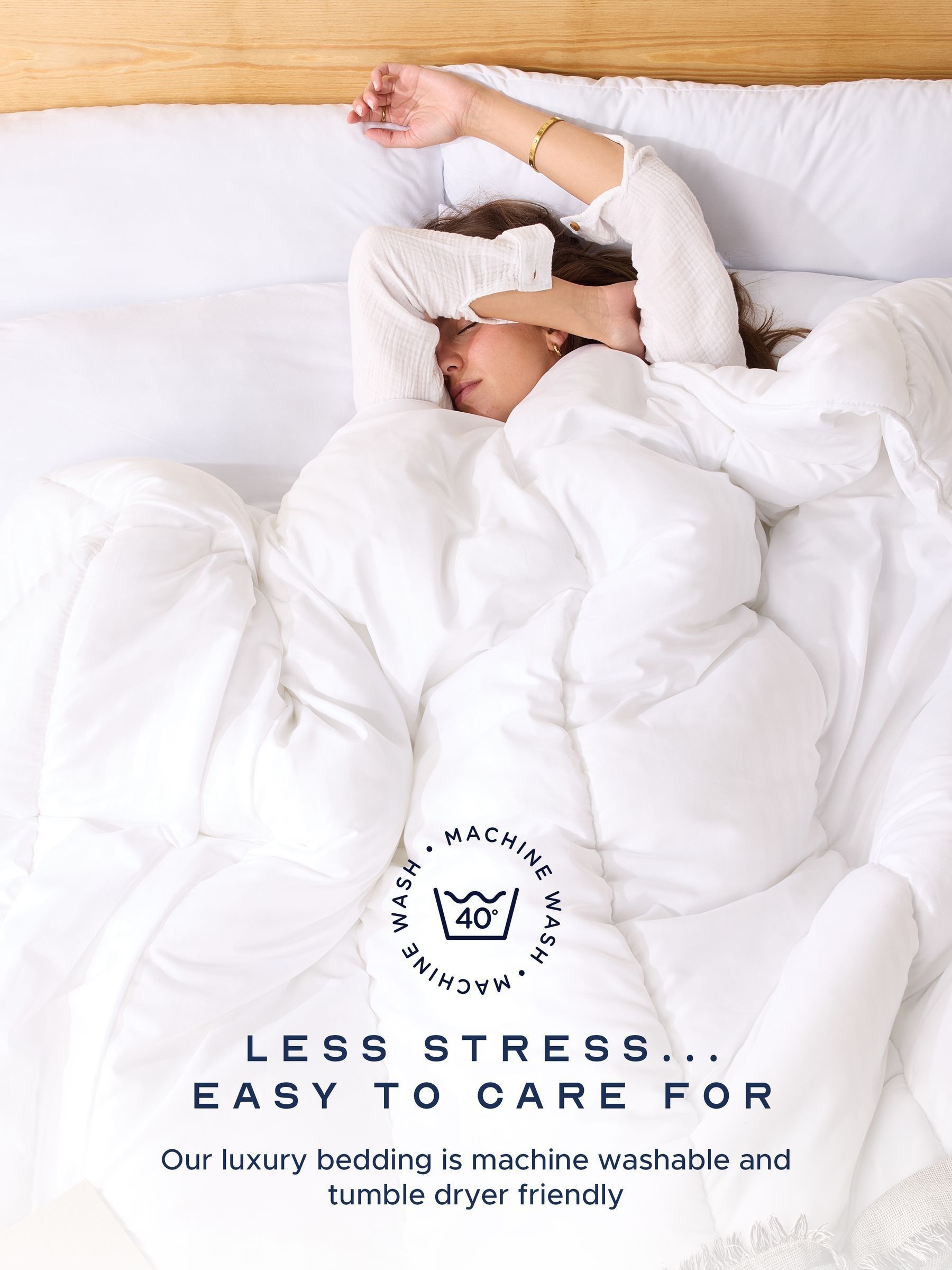 Snuggledown White Classic Soft Touch 10.5 Tog Duvet - Image 7 of 9