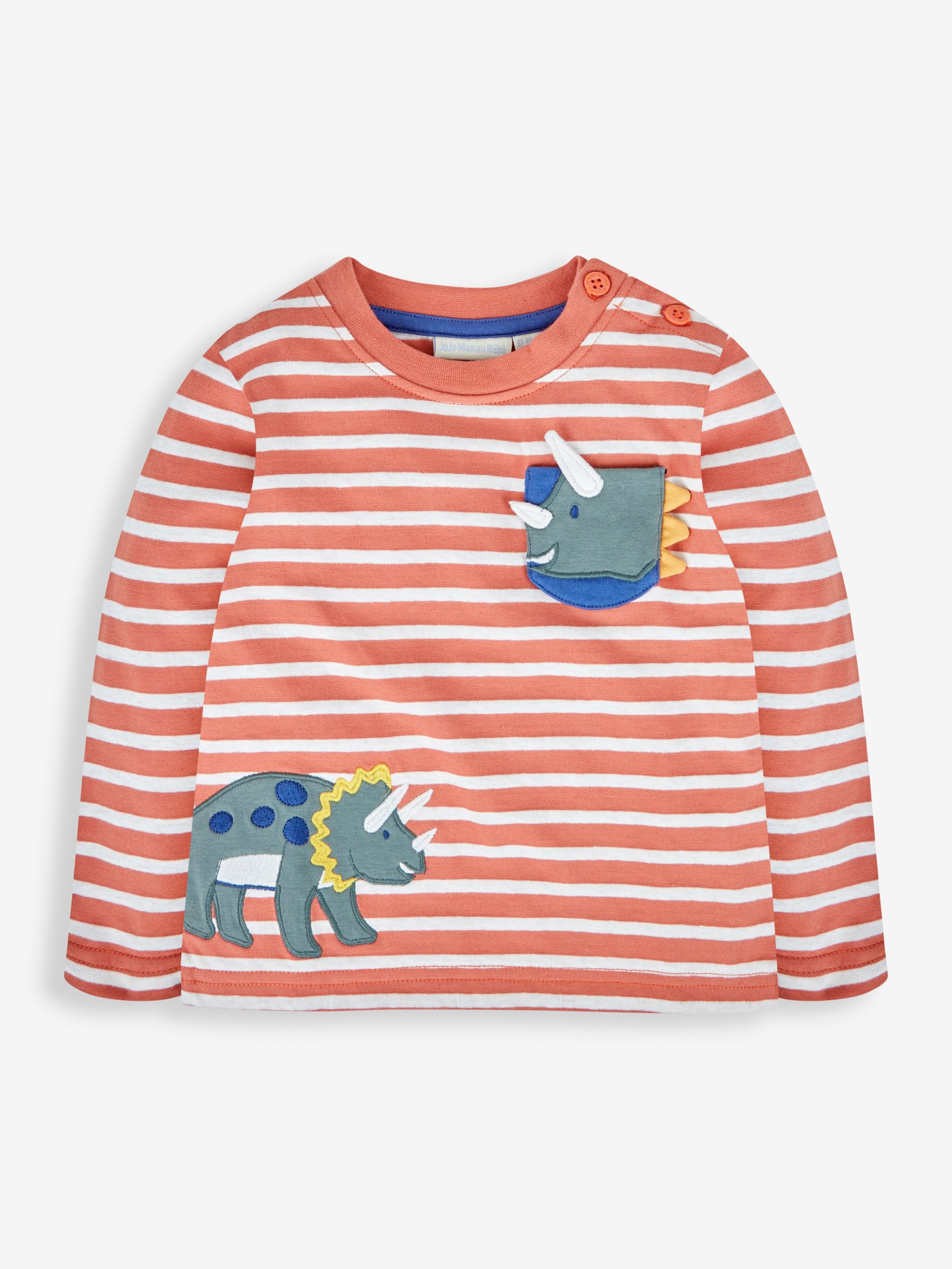 Rust Boys' Dino Appliqué Pocket Top - Image 1 of 2
