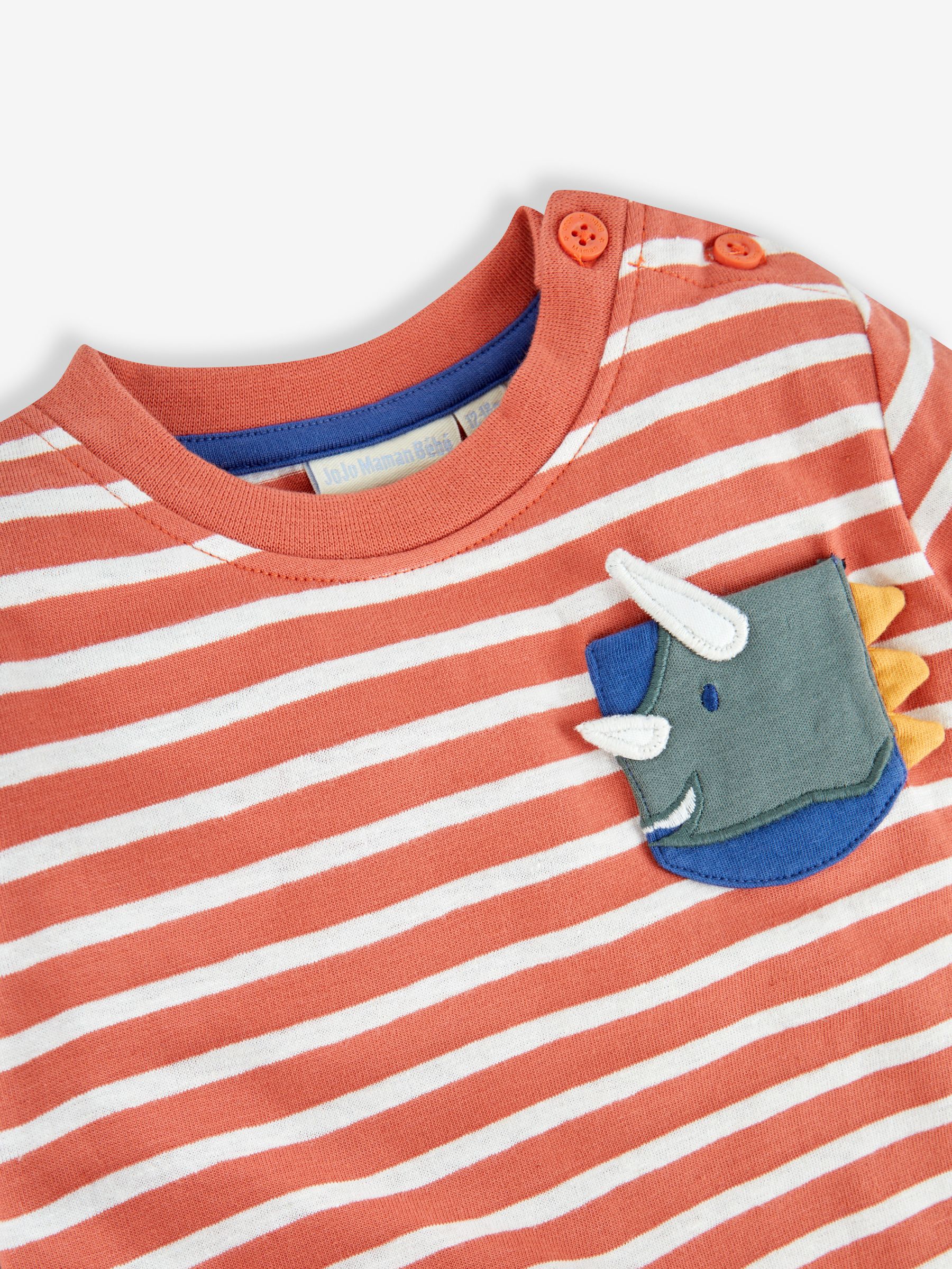 Rust Boys' Dino Appliqué Pocket Top - Image 2 of 2