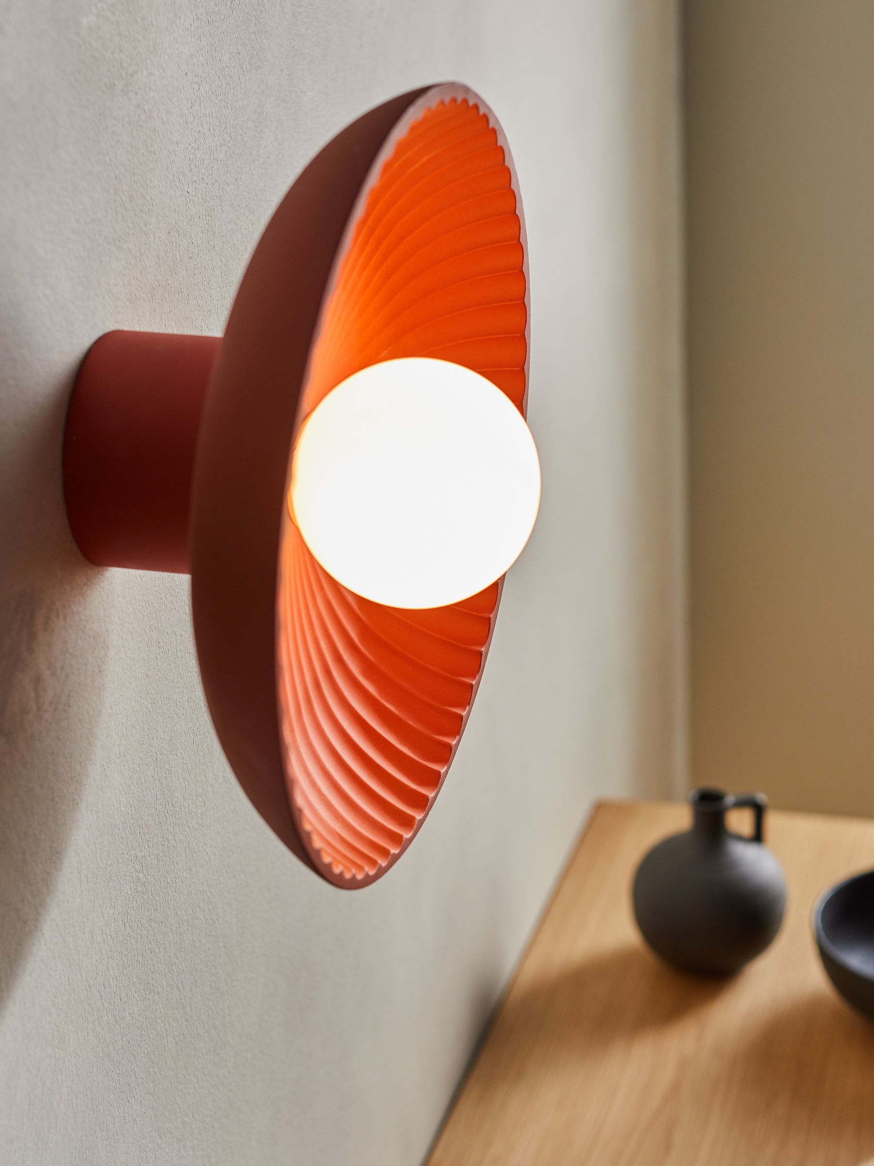 Eliya Wall Light in Terracotta - Image 3 of 3