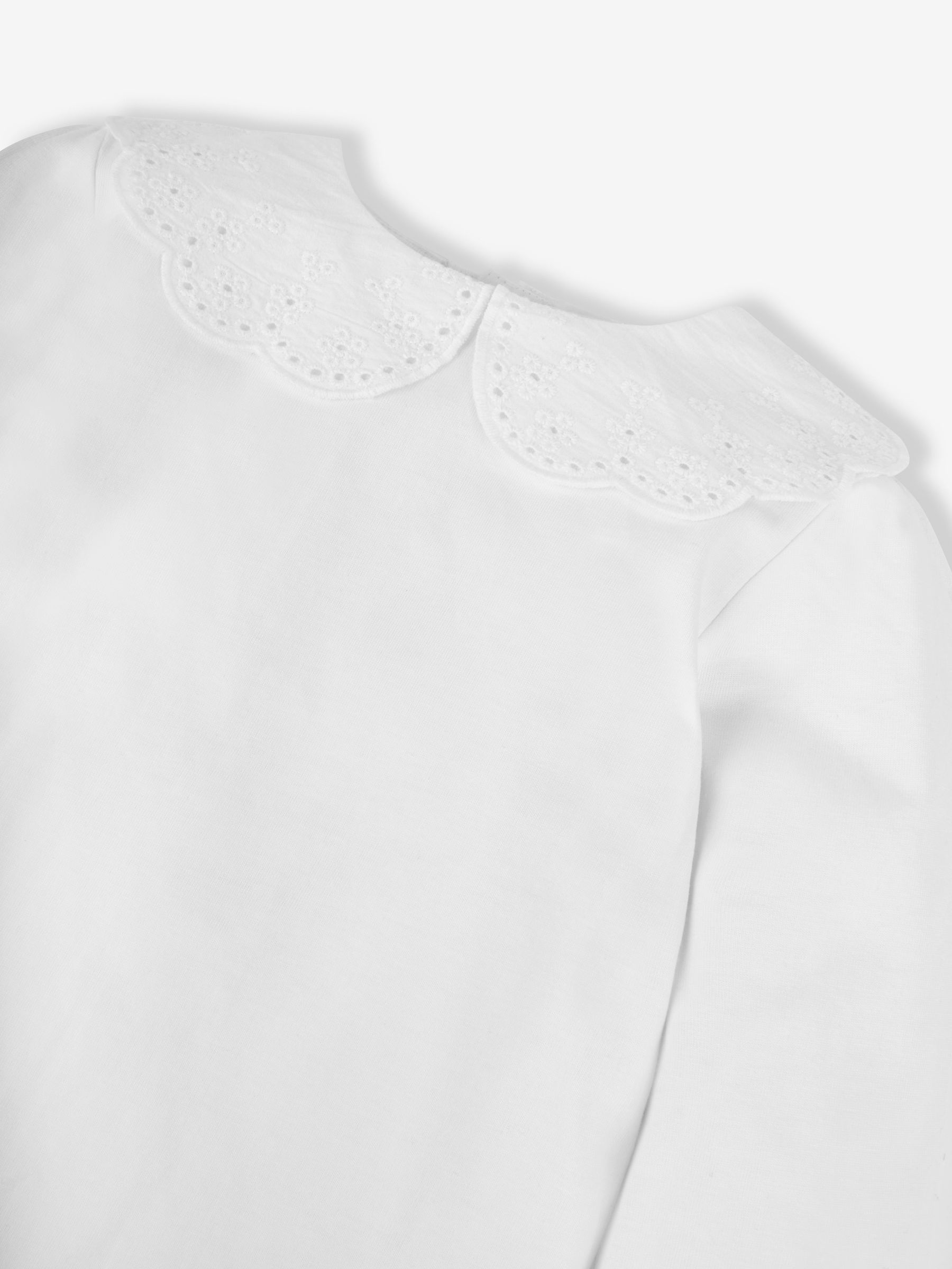 Cream Pretty Top With Broderie Collar - Image 4 of 5