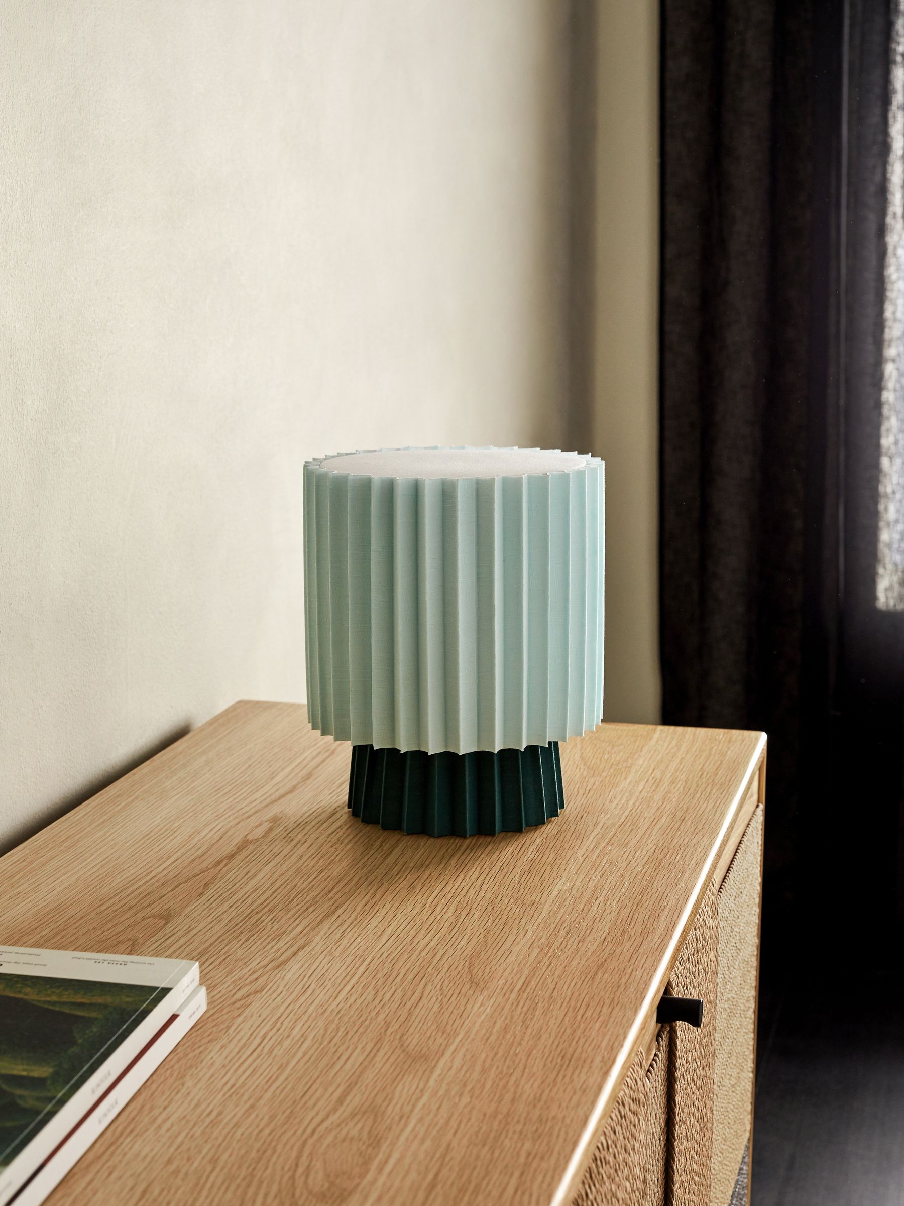 Small Reva Table Lamp in Green - Image 1 of 3