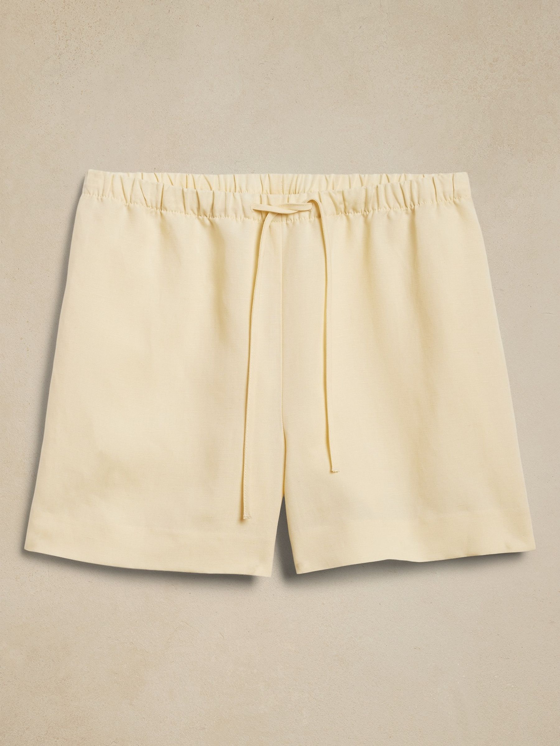 Banana Republic Yellow Arcata Tencel-Linen Easy Shorts - Image 5 of 5
