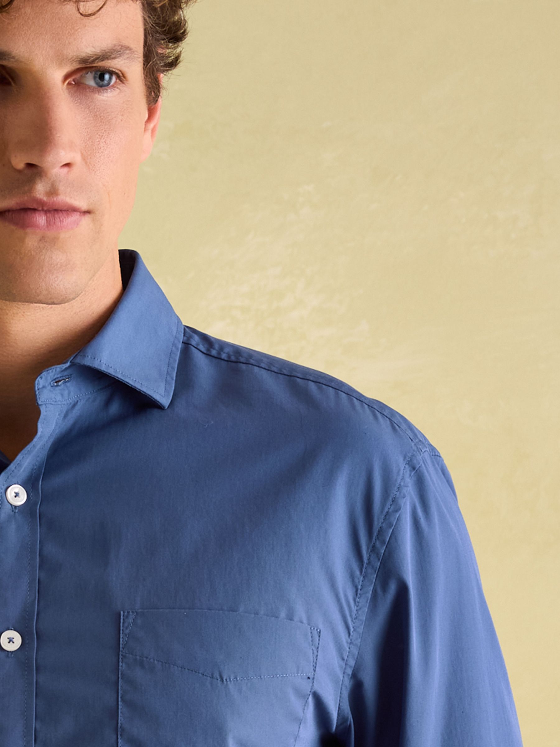 Blue Cotton Shirt - Image 1 of 9