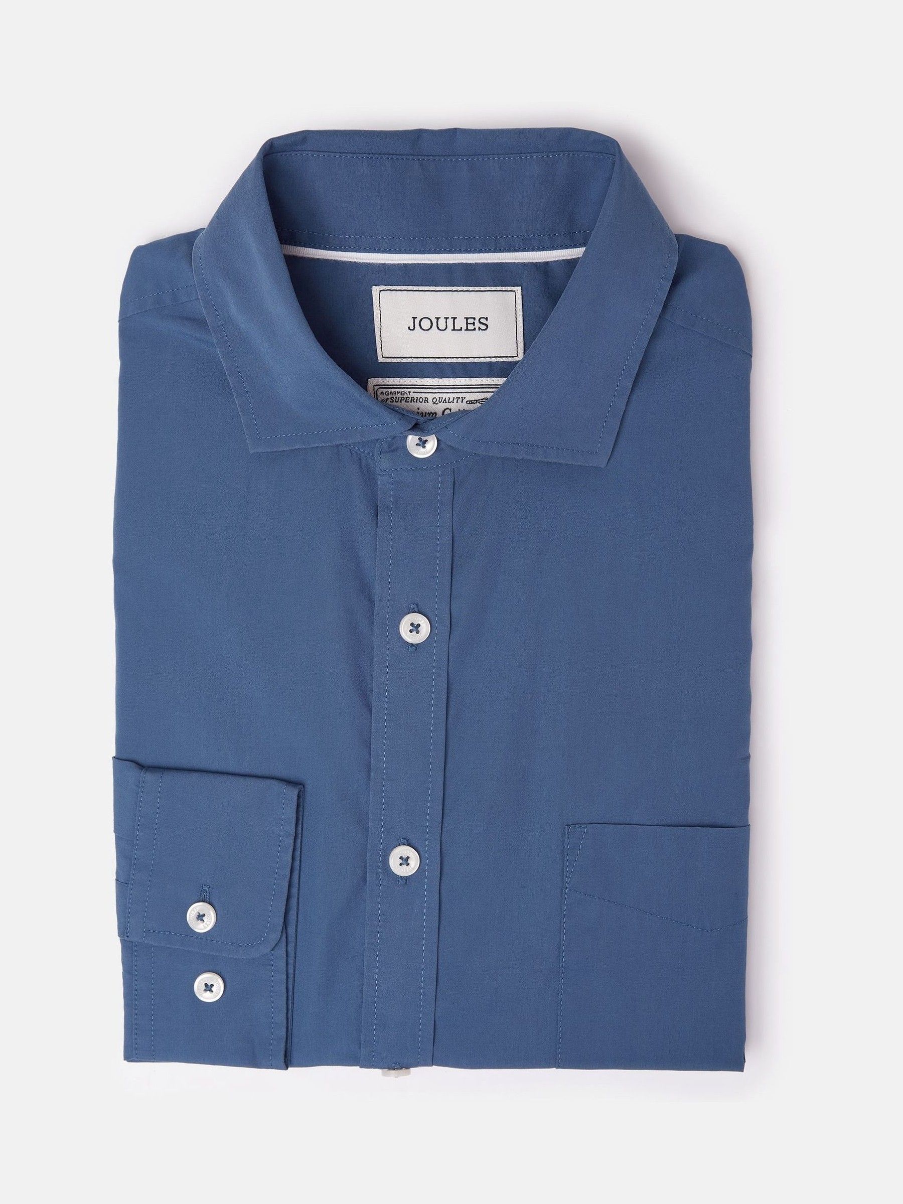Blue Cotton Shirt - Image 9 of 9