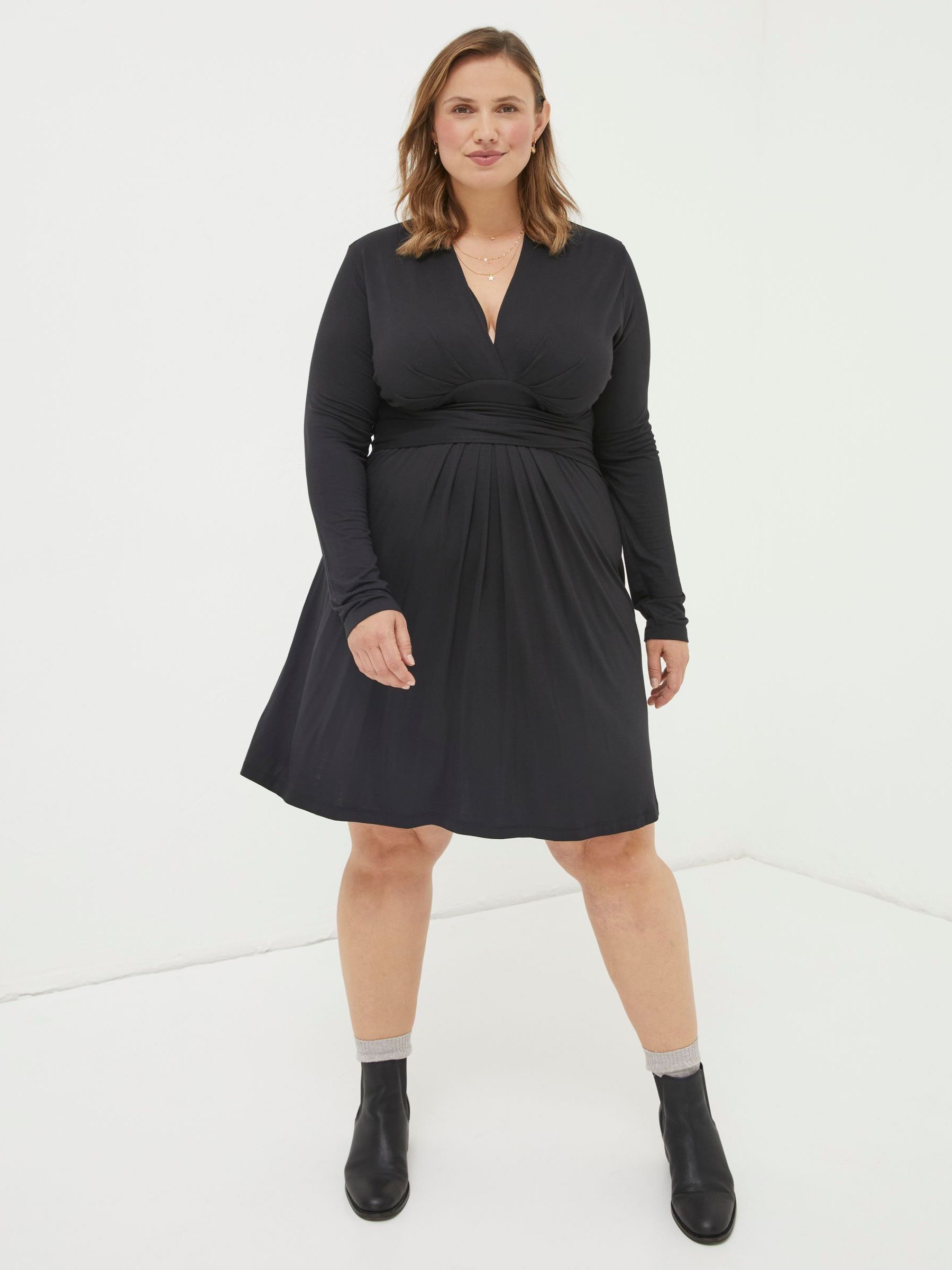Black Delphine Jersey Dress - Image 3 of 5