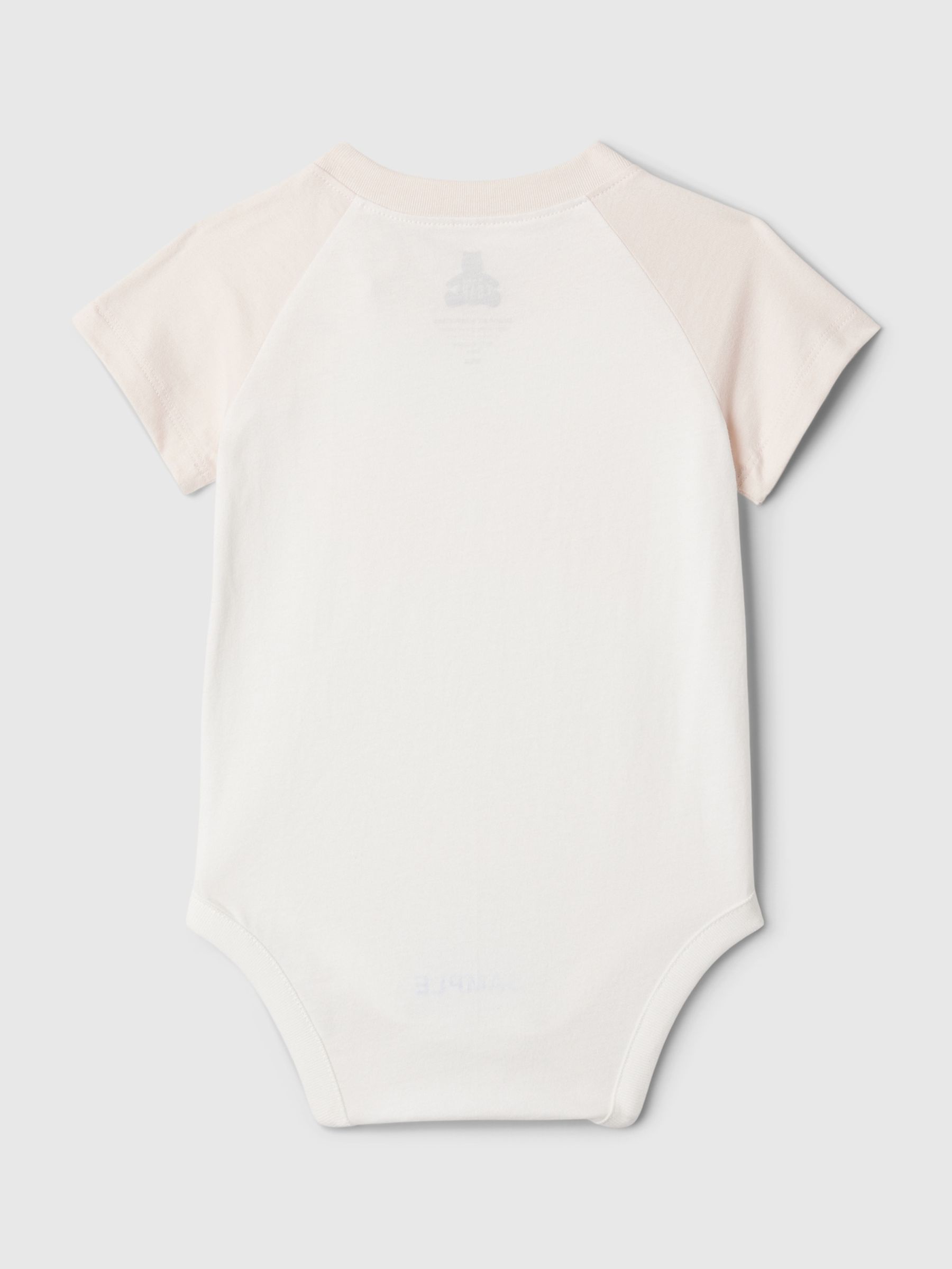 Pink Organic Cotton Brannan Bear Graphic Logo Baby Bodysuit (Newborn-24mths) - Image 2 of 4