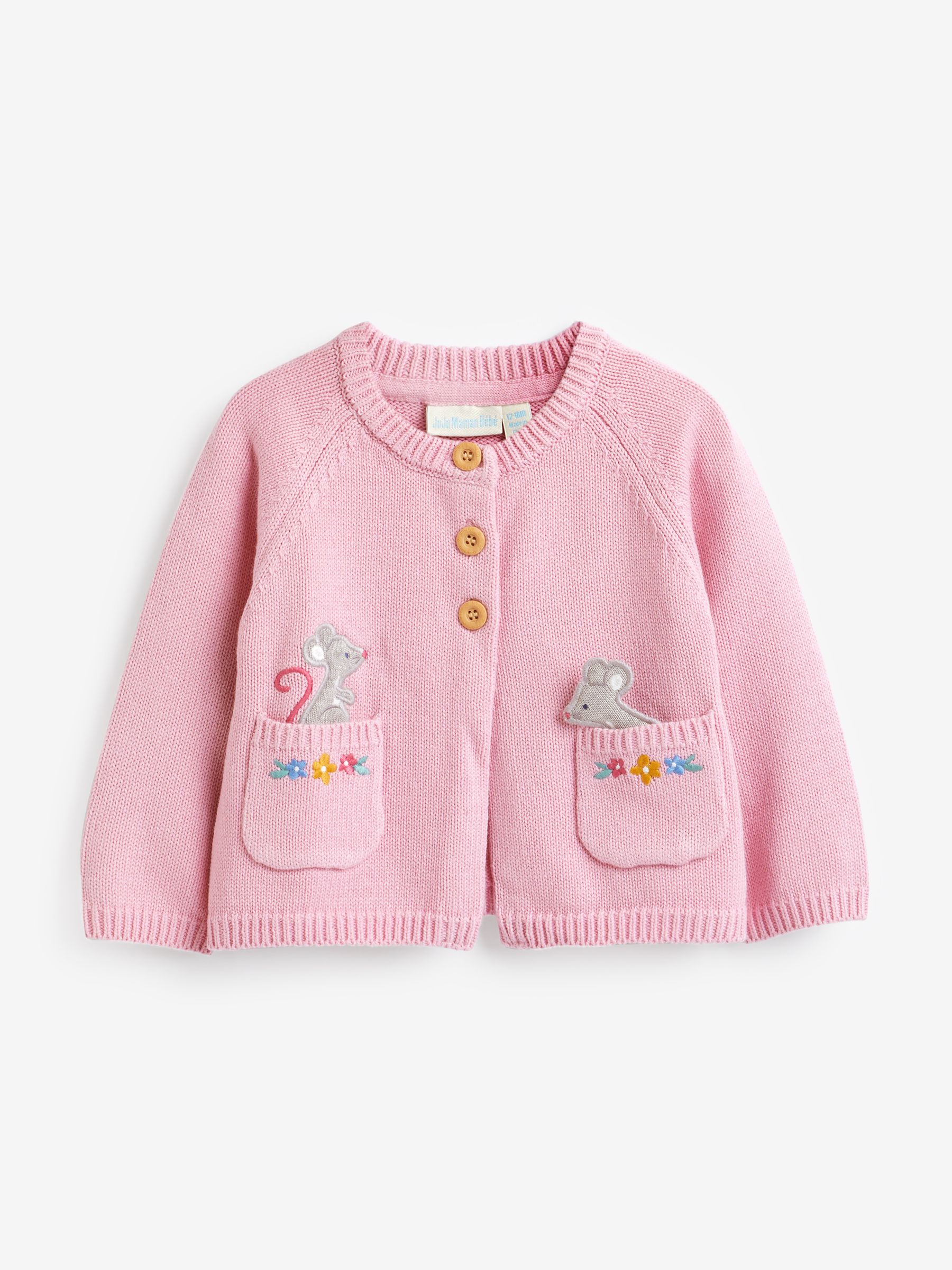 Pink Pet In Pocket Cardigan - Image 2 of 2