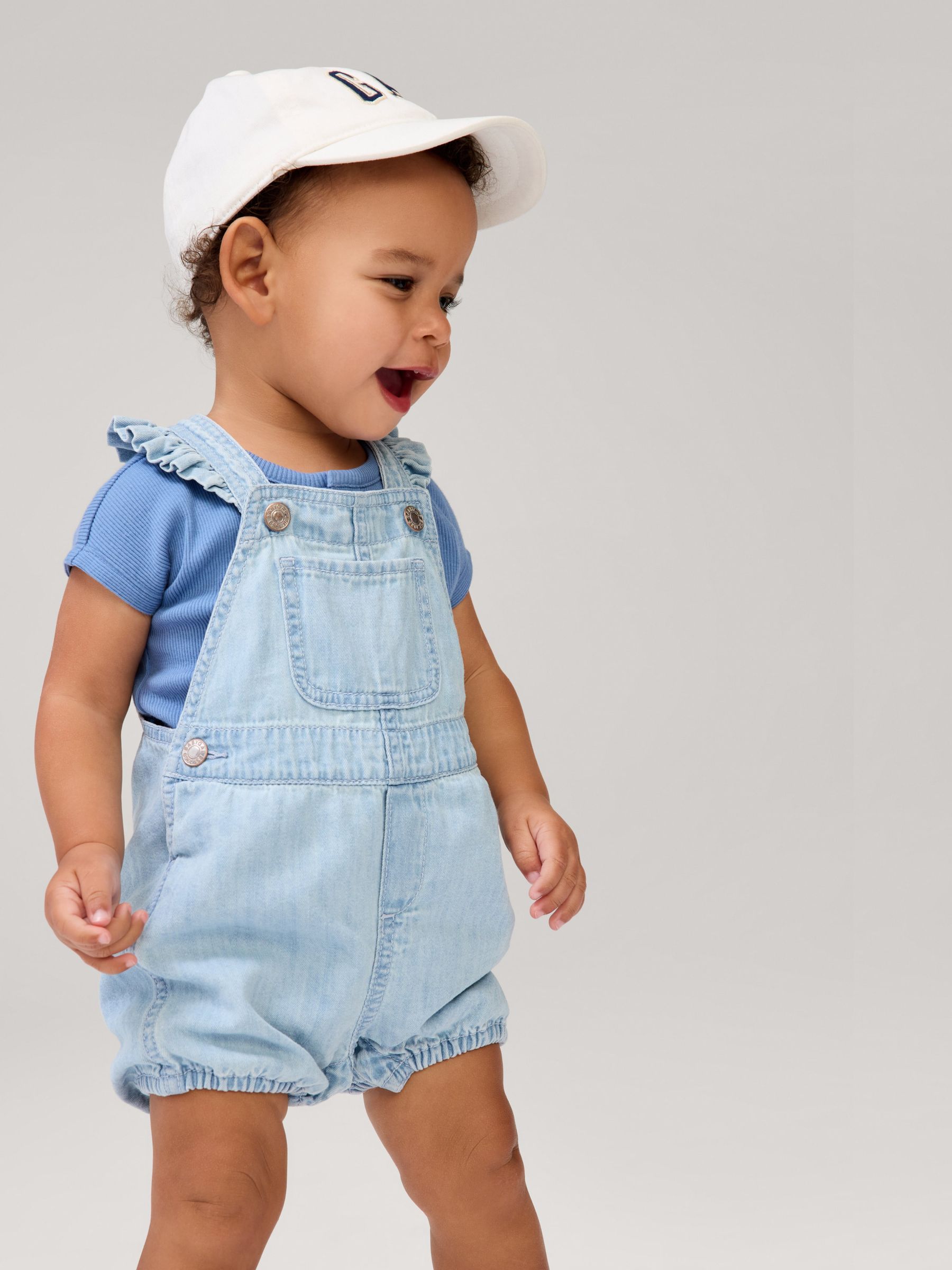 Blue Baby Denim Dungarees (Newborn-24mths) - Image 1 of 1