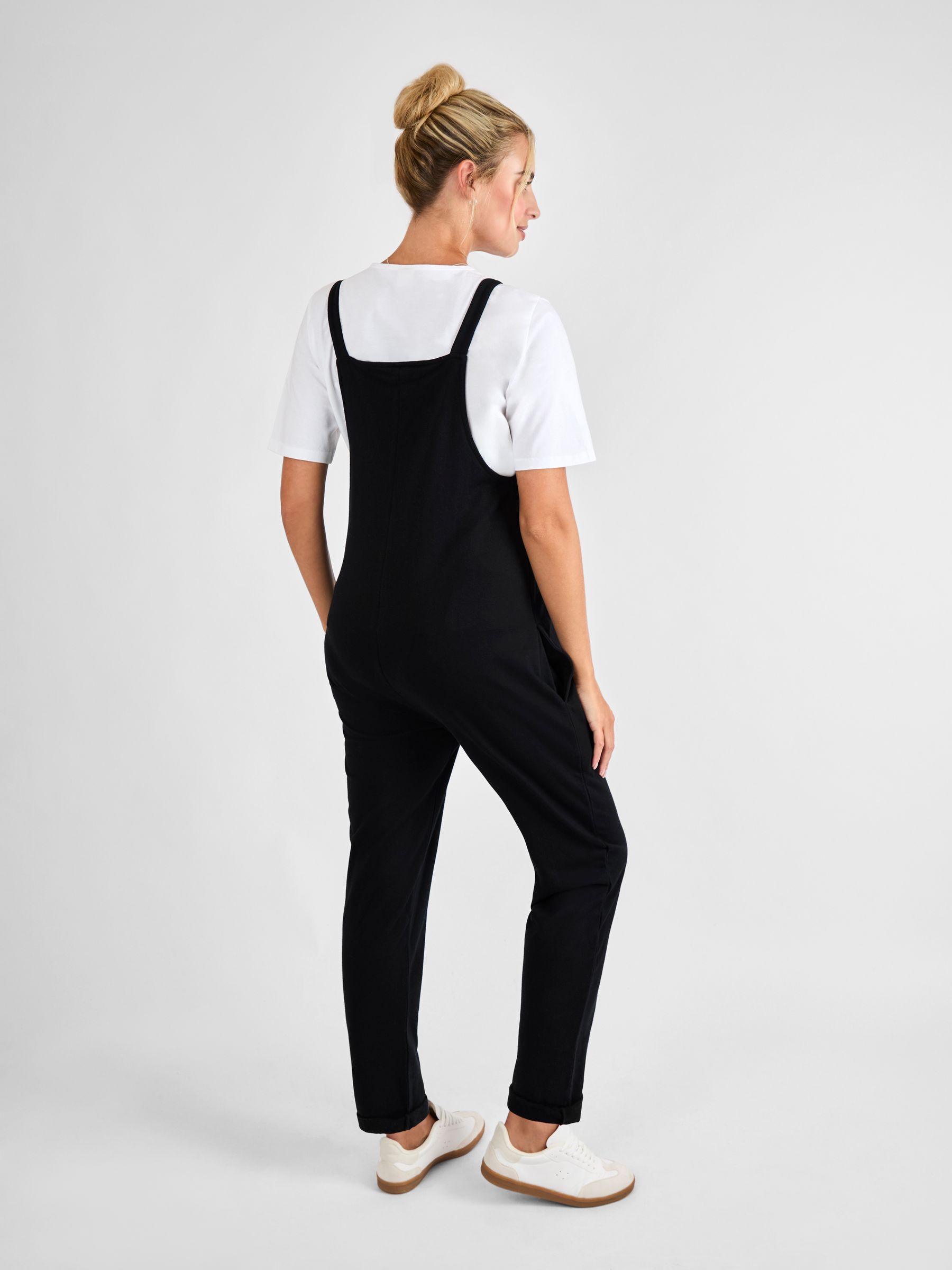 Black Jersey Dungarees - Image 2 of 4