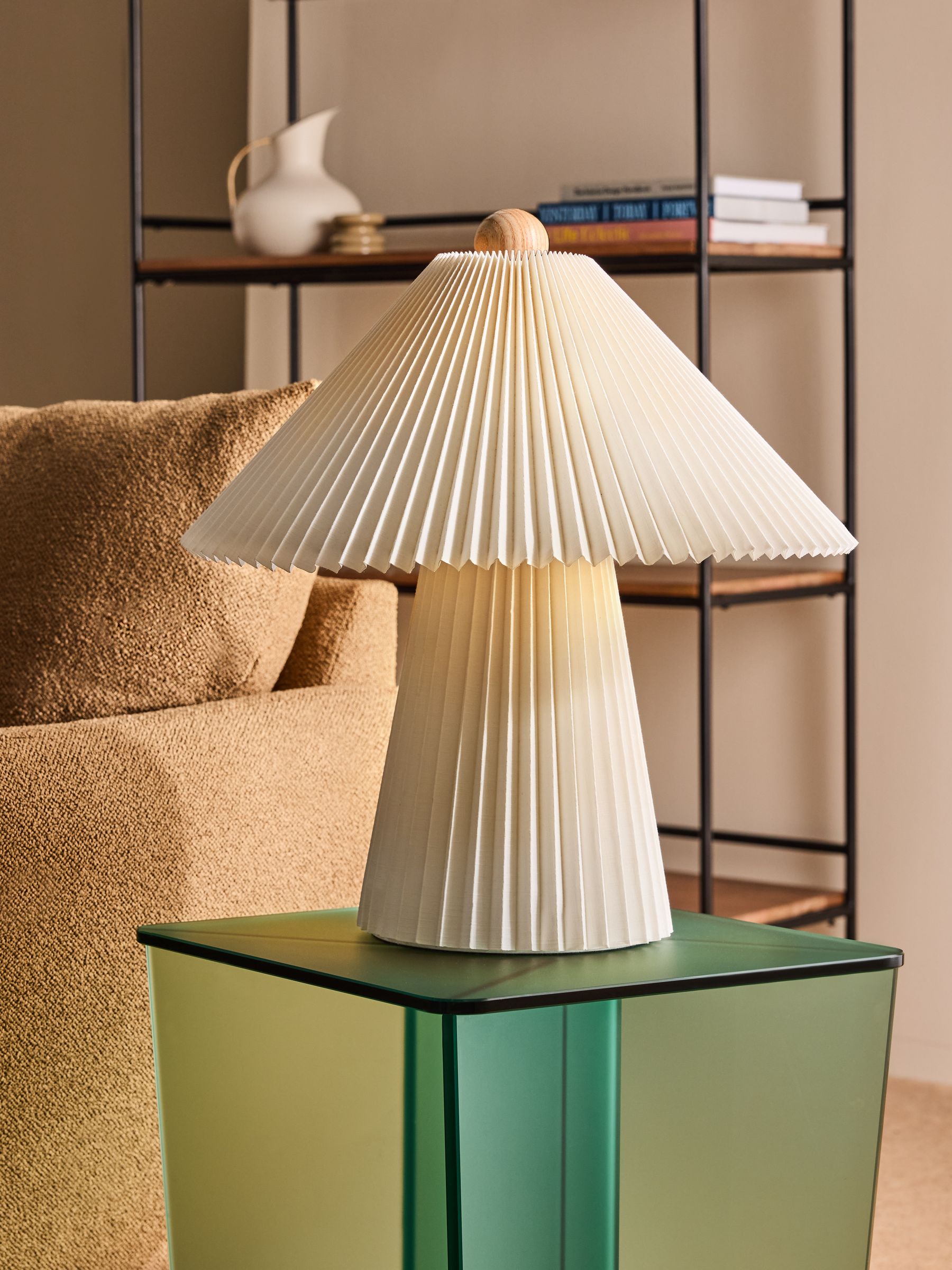 Lila Table Lamp in Cream - Image 1 of 3