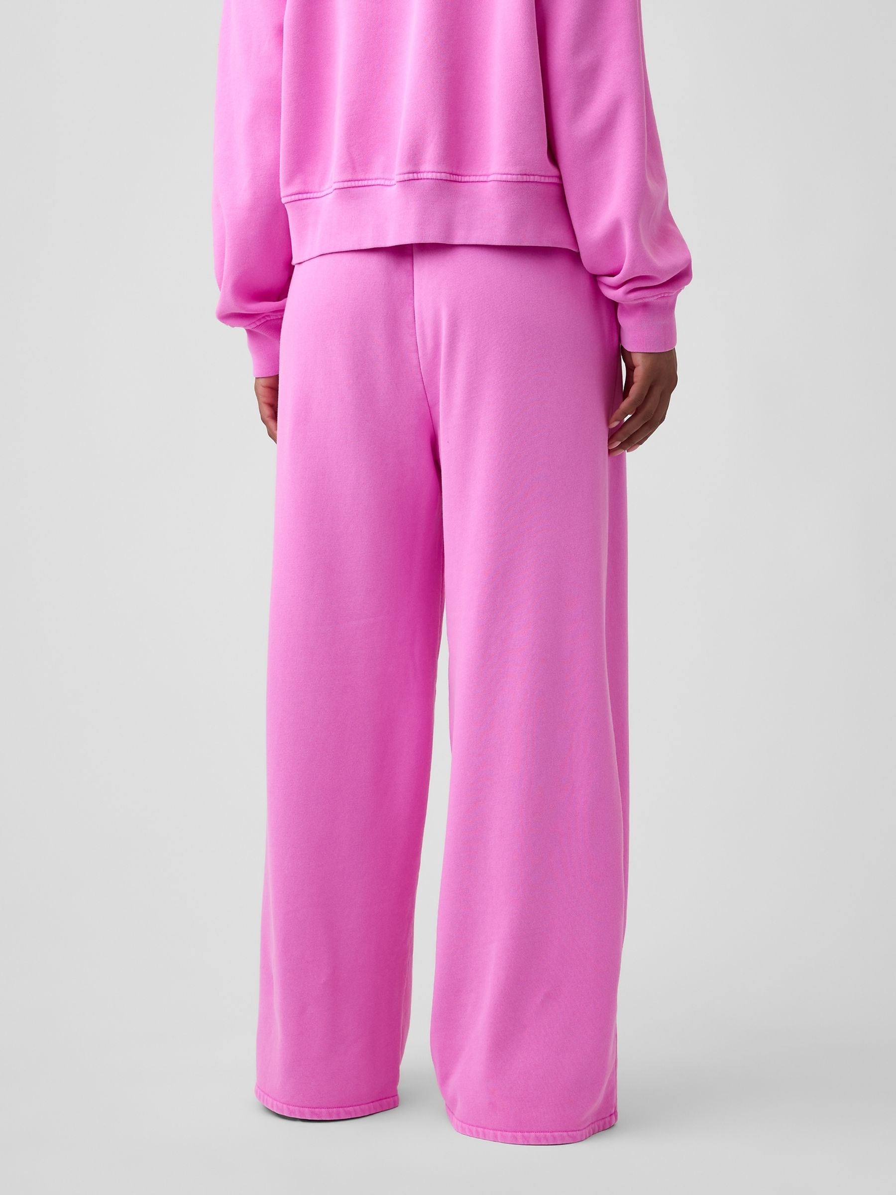 Pink Vintage Soft Baggy Wide-Leg Joggers - Image 2 of 5 Pink Vintage Soft Baggy Wide-Leg Joggers - Image 2 of 5