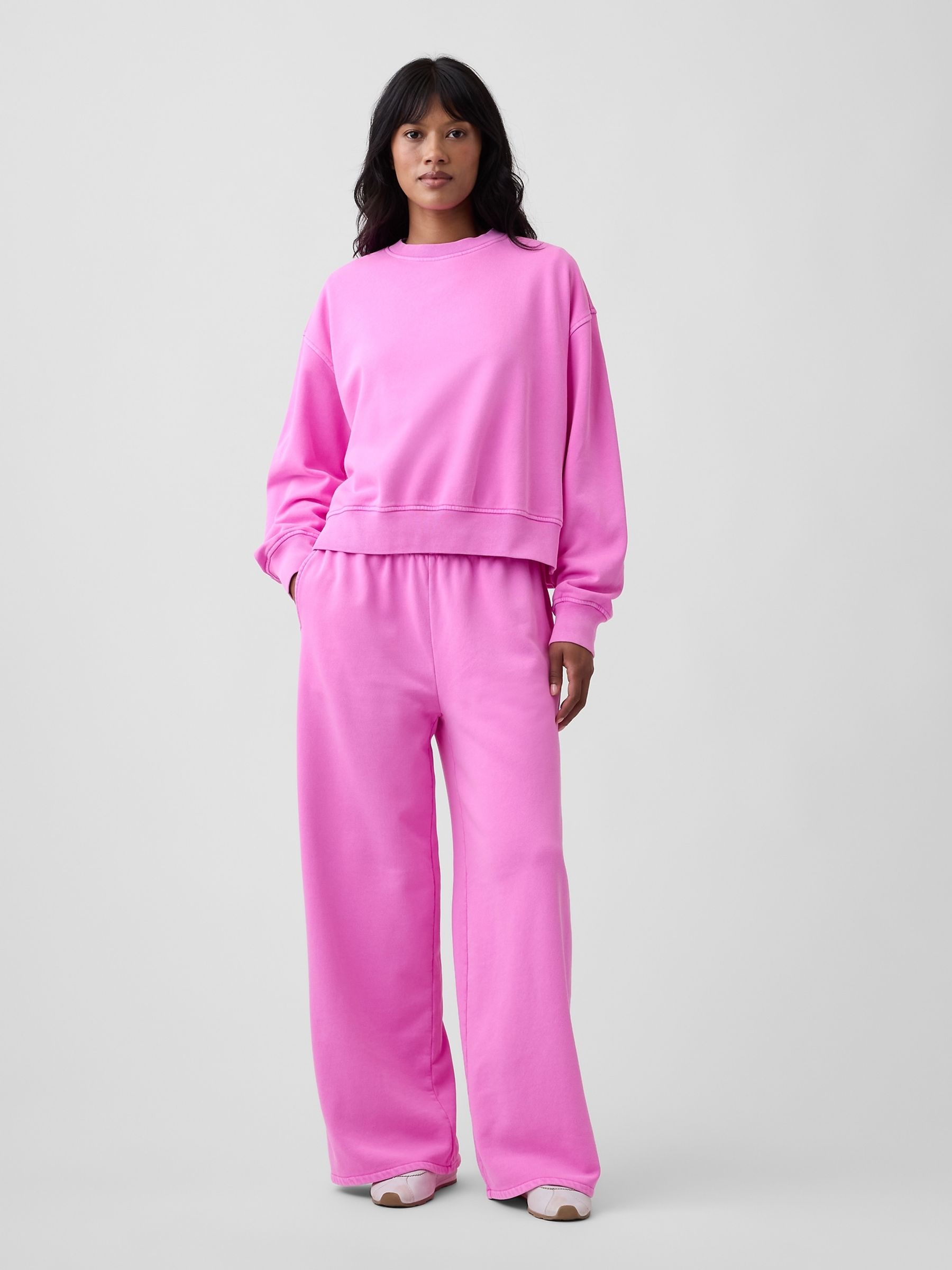 Pink Vintage Soft Baggy Wide-Leg Joggers - Image 3 of 5