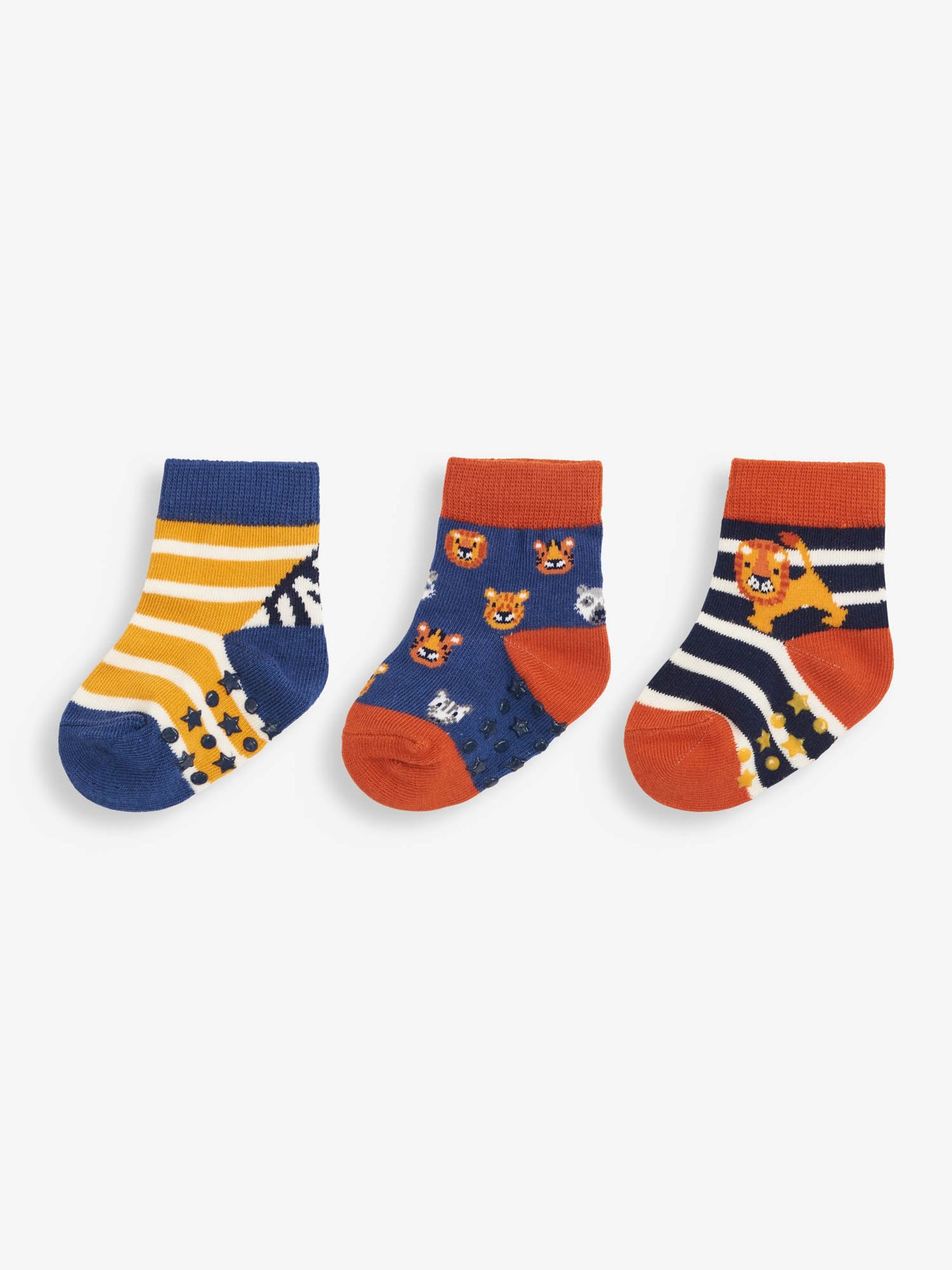 Blue 3-Pack Safari Socks - Image 1 of 2