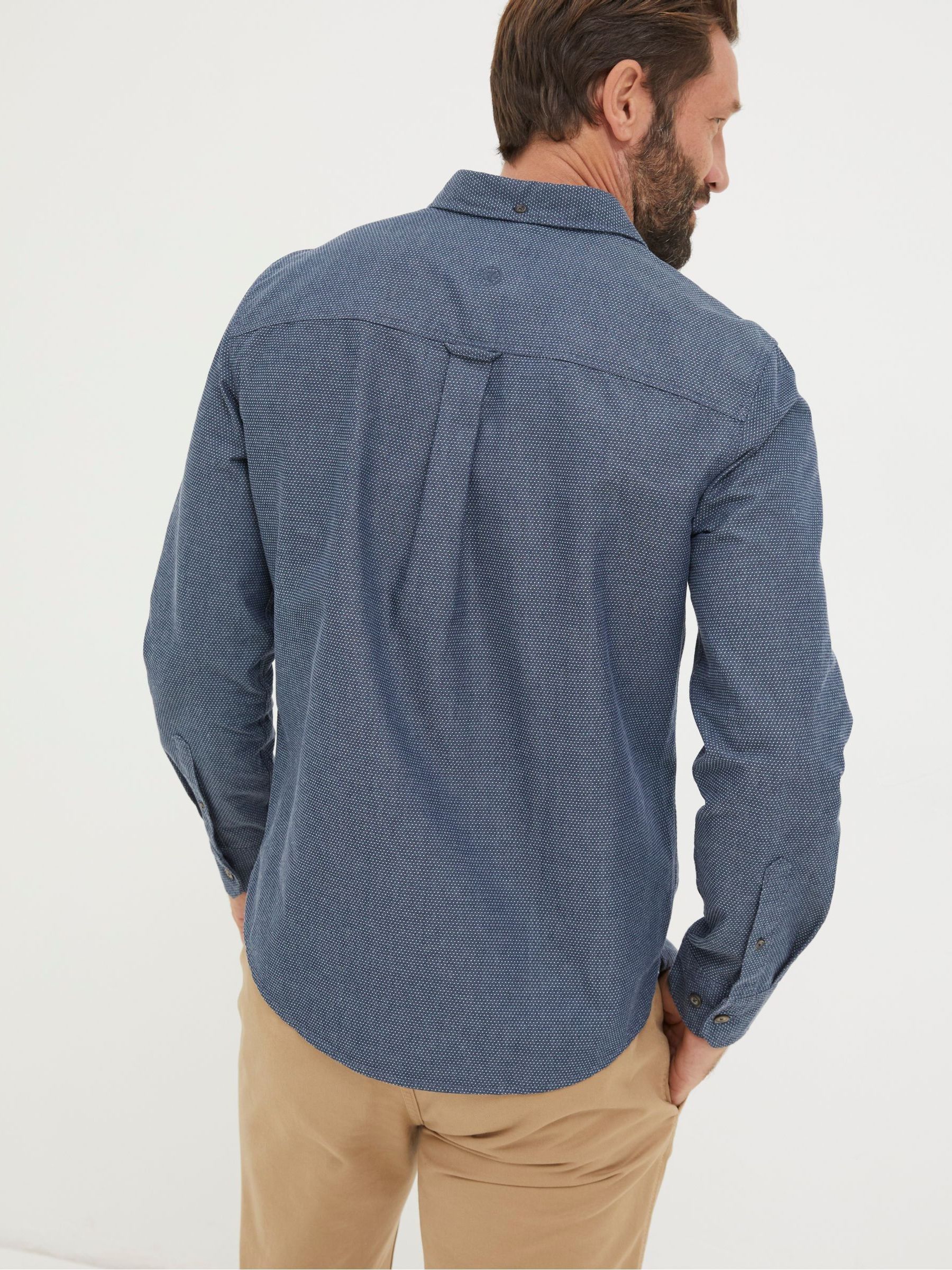 Blue Hythe Dobby Shirt - Image 2 of 5