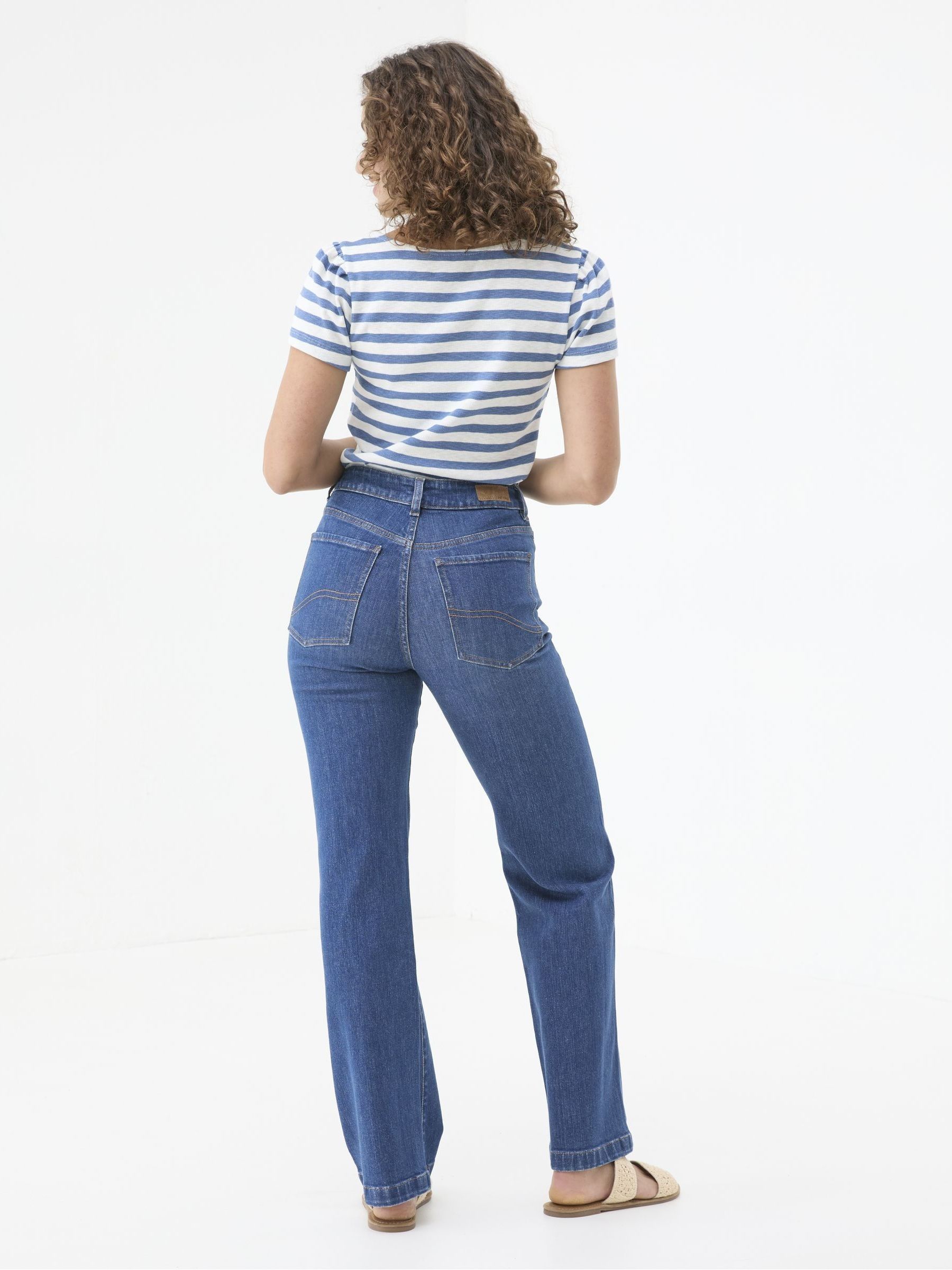 Elise Indigo Blue Wide Leg Jeans - Image 2 of 5