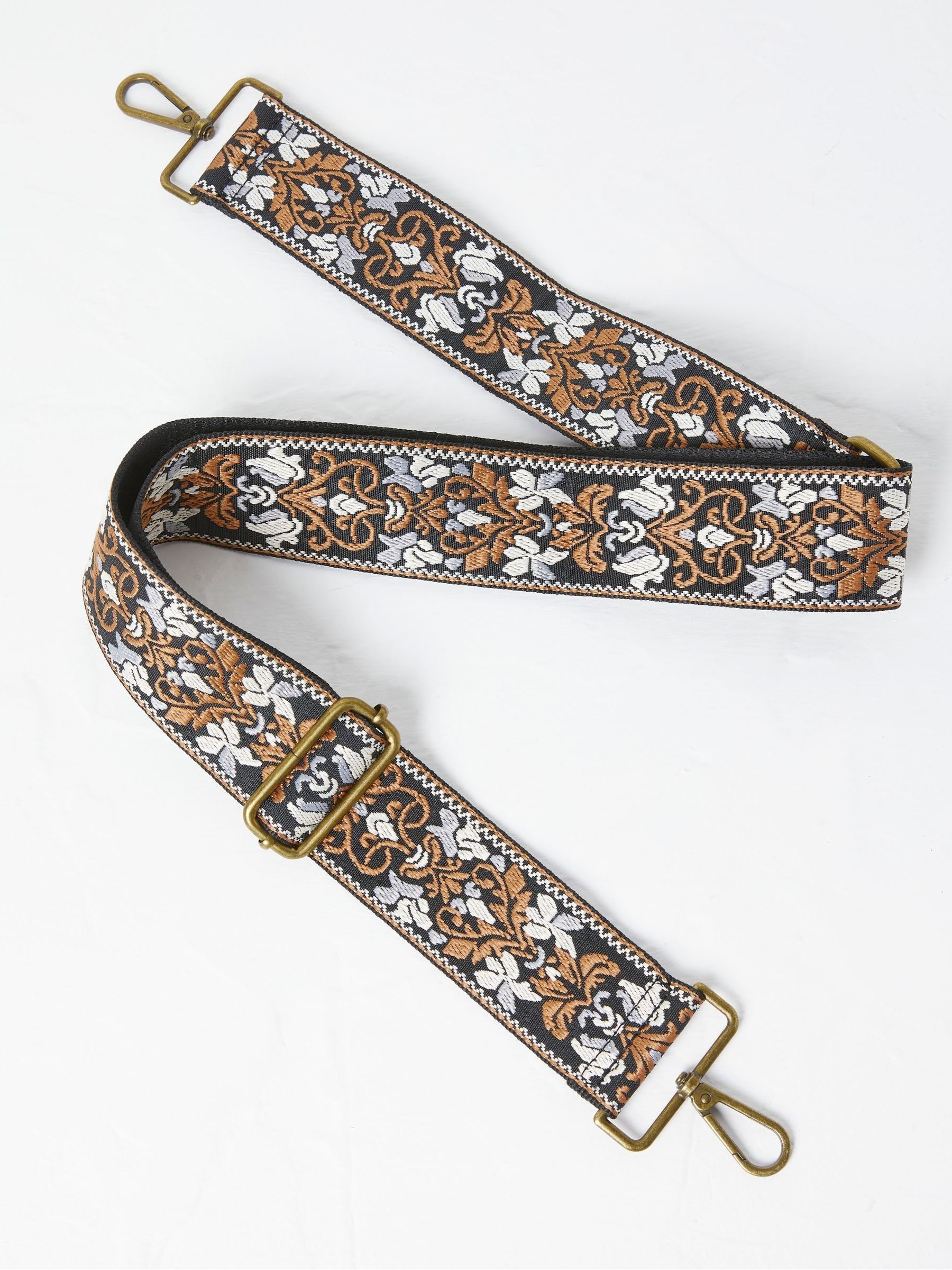 Multi Embroidered Floral Bag Strap FatFace USA